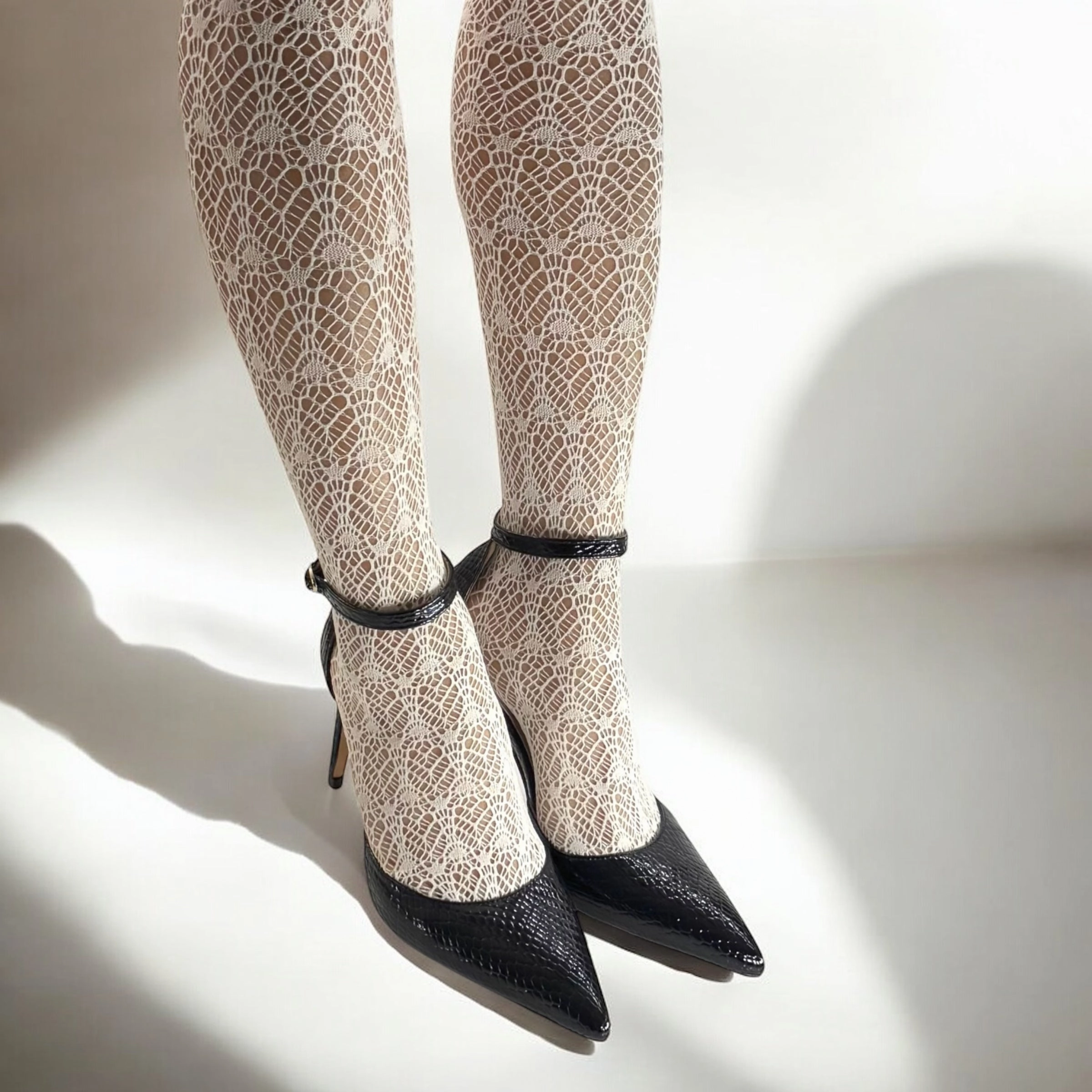 *BIANCA  BEIGE - classic ankle strap pumps
