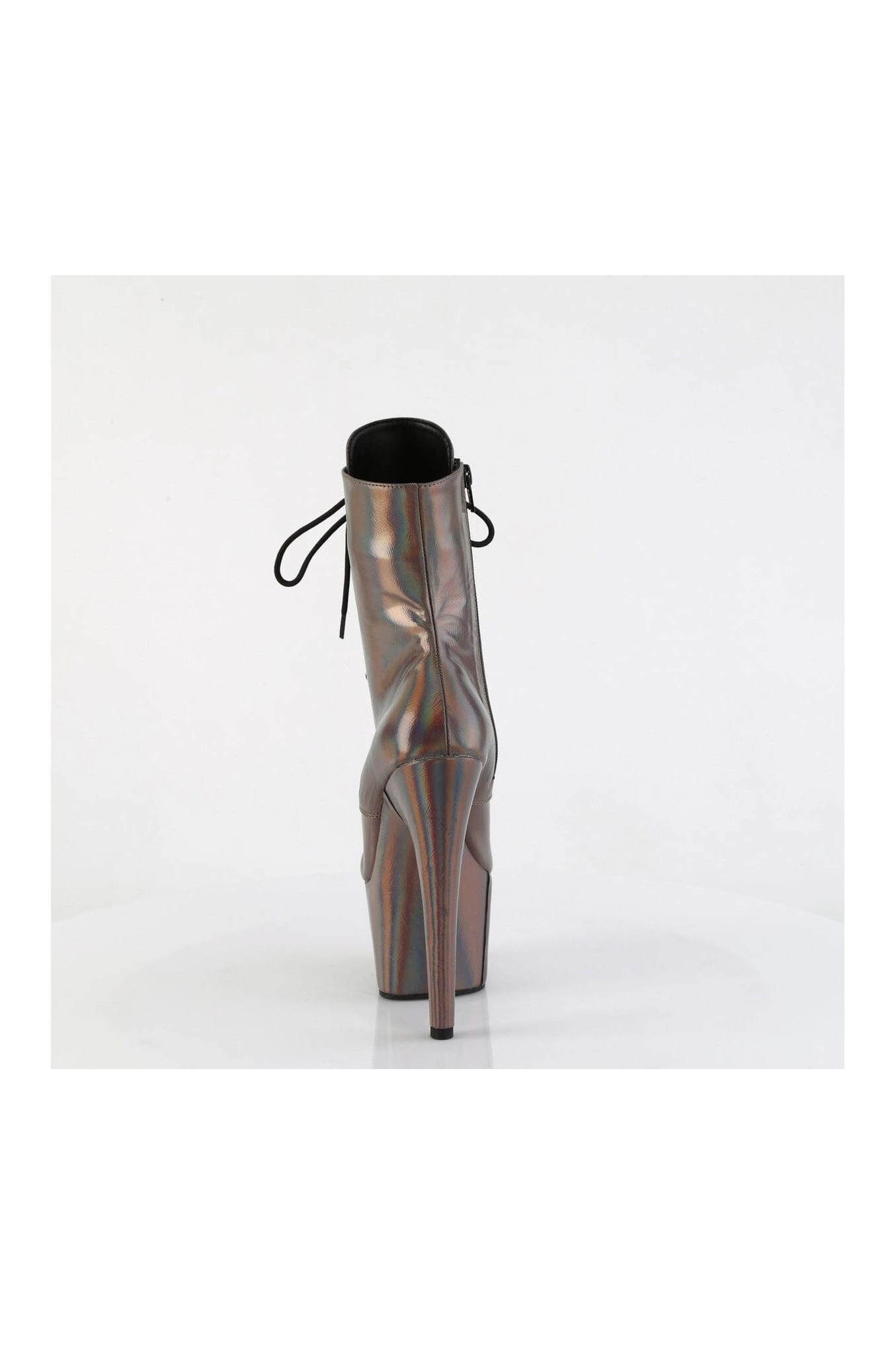ADORE-1020HG Pewter Hologram Ankle Boot
