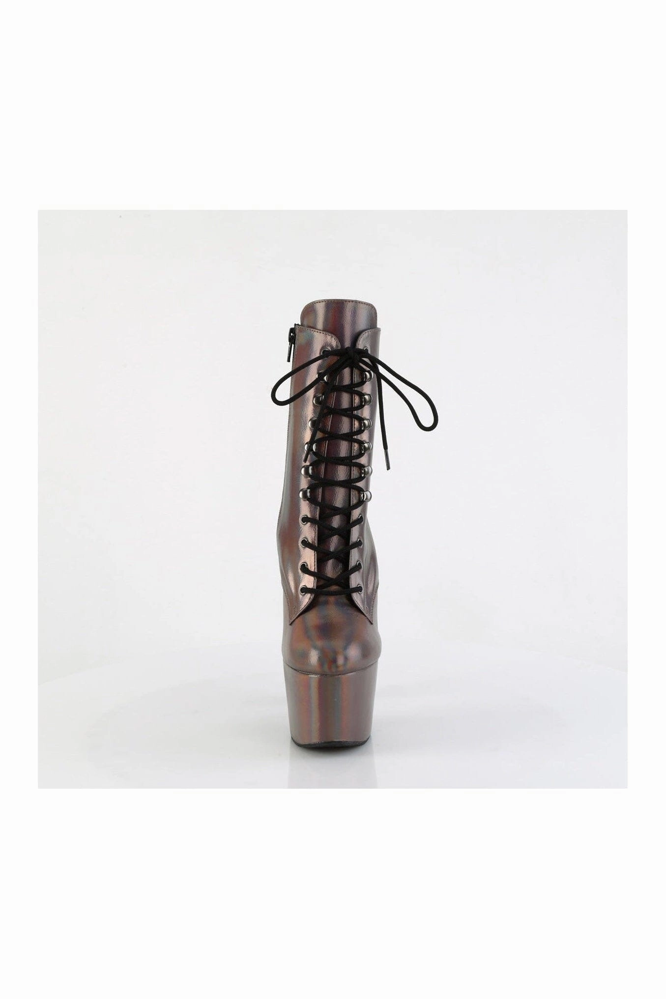 ADORE-1020HG Pewter Hologram Ankle Boot