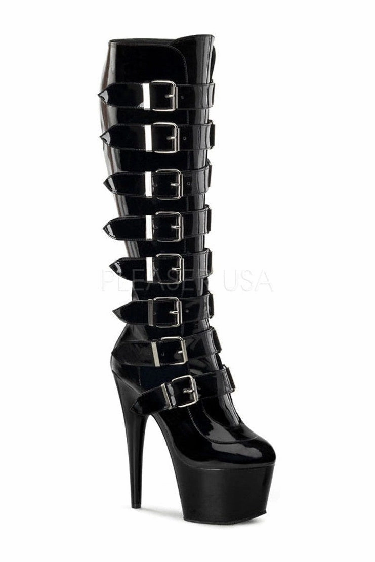 ADORE-2043 Platform Boot  | Black Patent