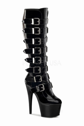 ADORE-2043 Platform Boot  | Black Patent