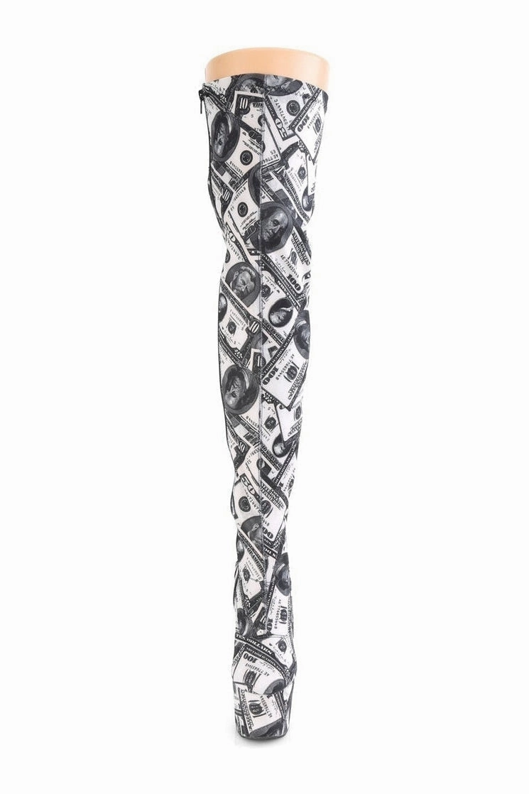 ADORE-3000DP Exotic Boot | White Fabric