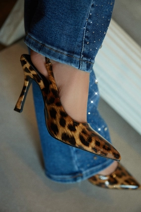 Alisson Slingback Pumps - Leopard