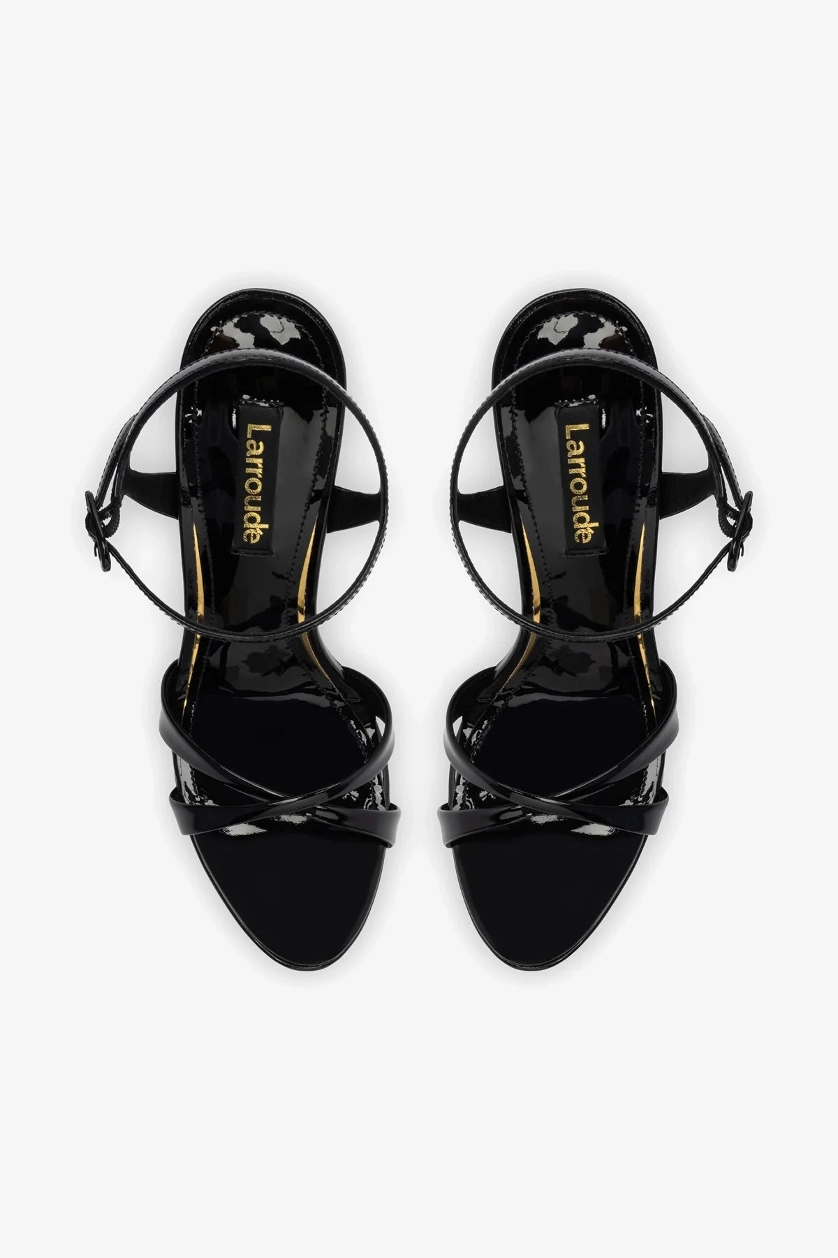 Angelina Sandal In Black Patent Leather
