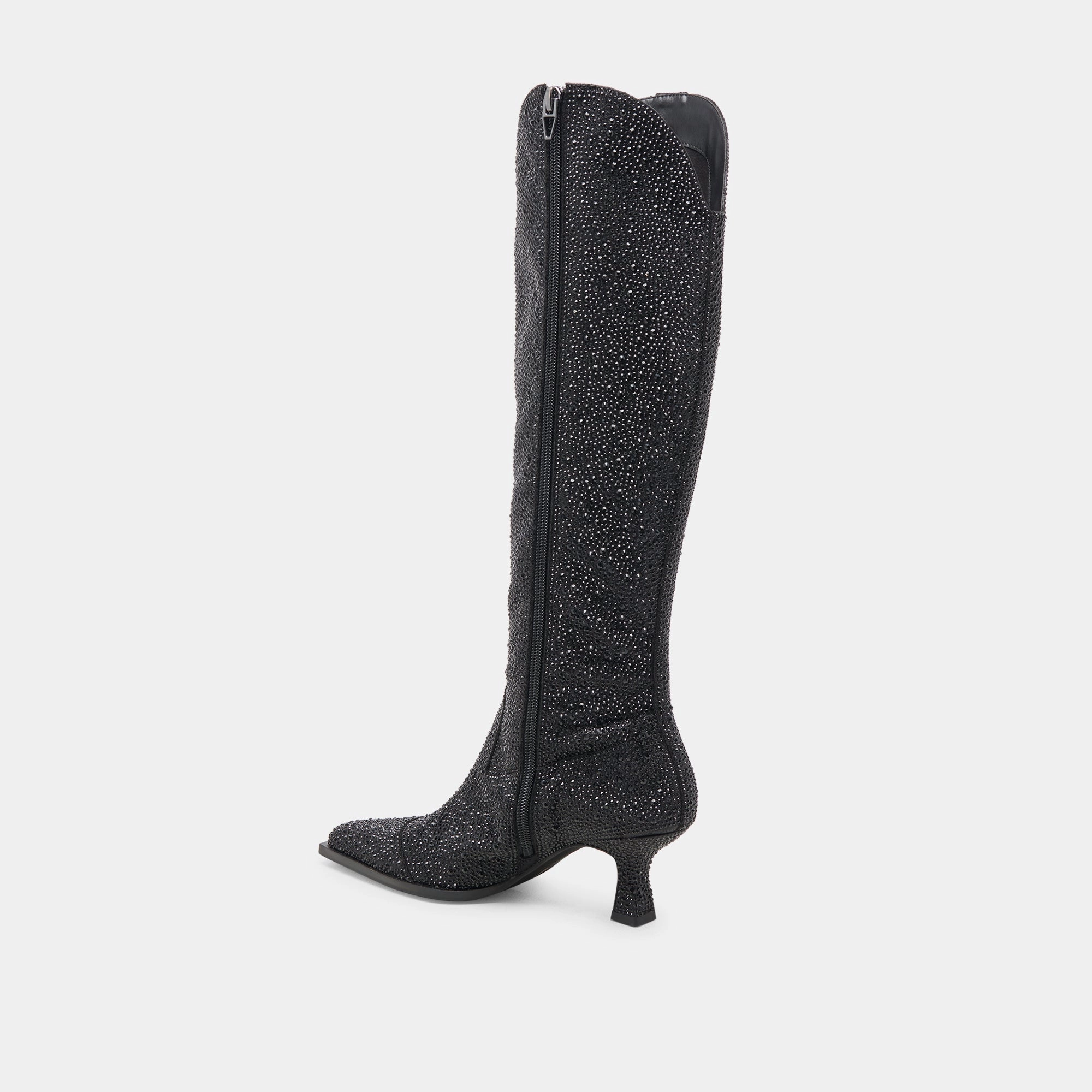 ARIANA CRYSTAL BOOTS BLACK METALLIC CRYSTAL