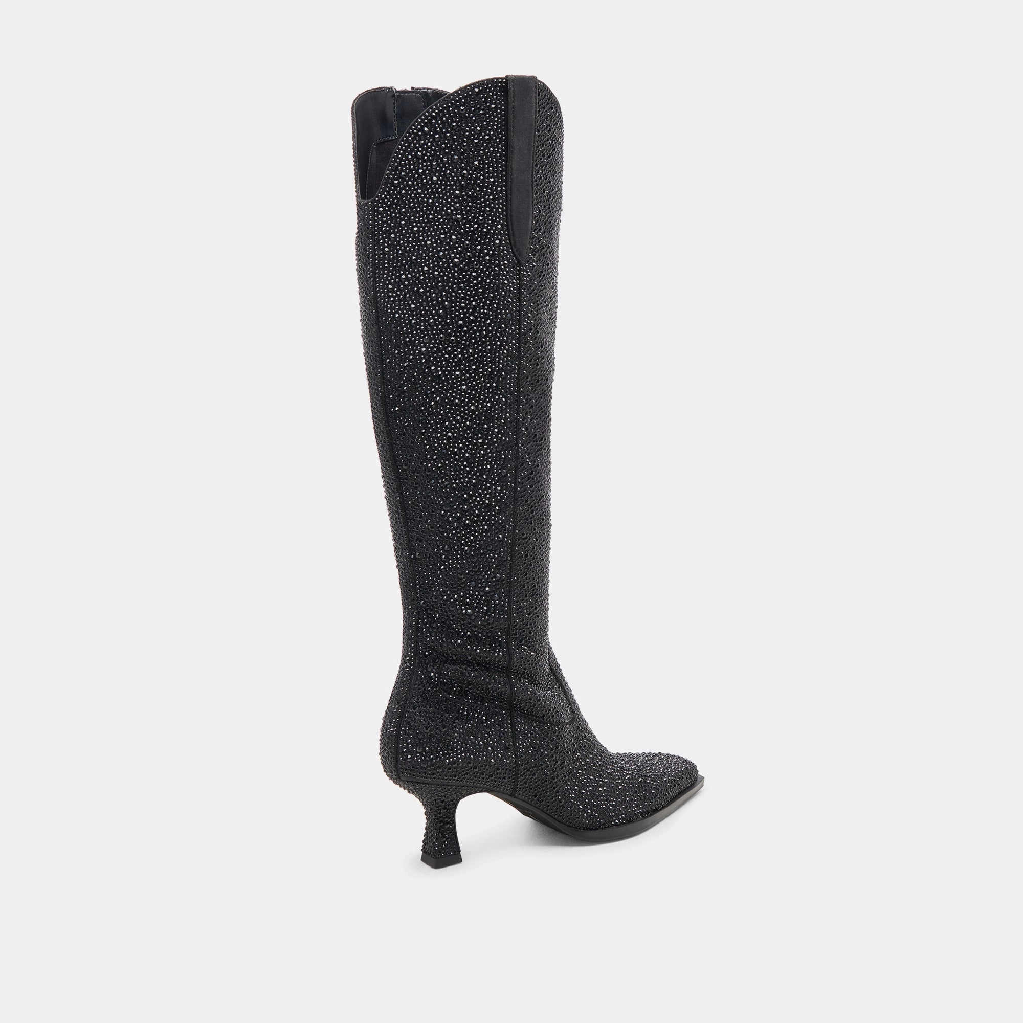 ARIANA CRYSTAL BOOTS BLACK METALLIC CRYSTAL