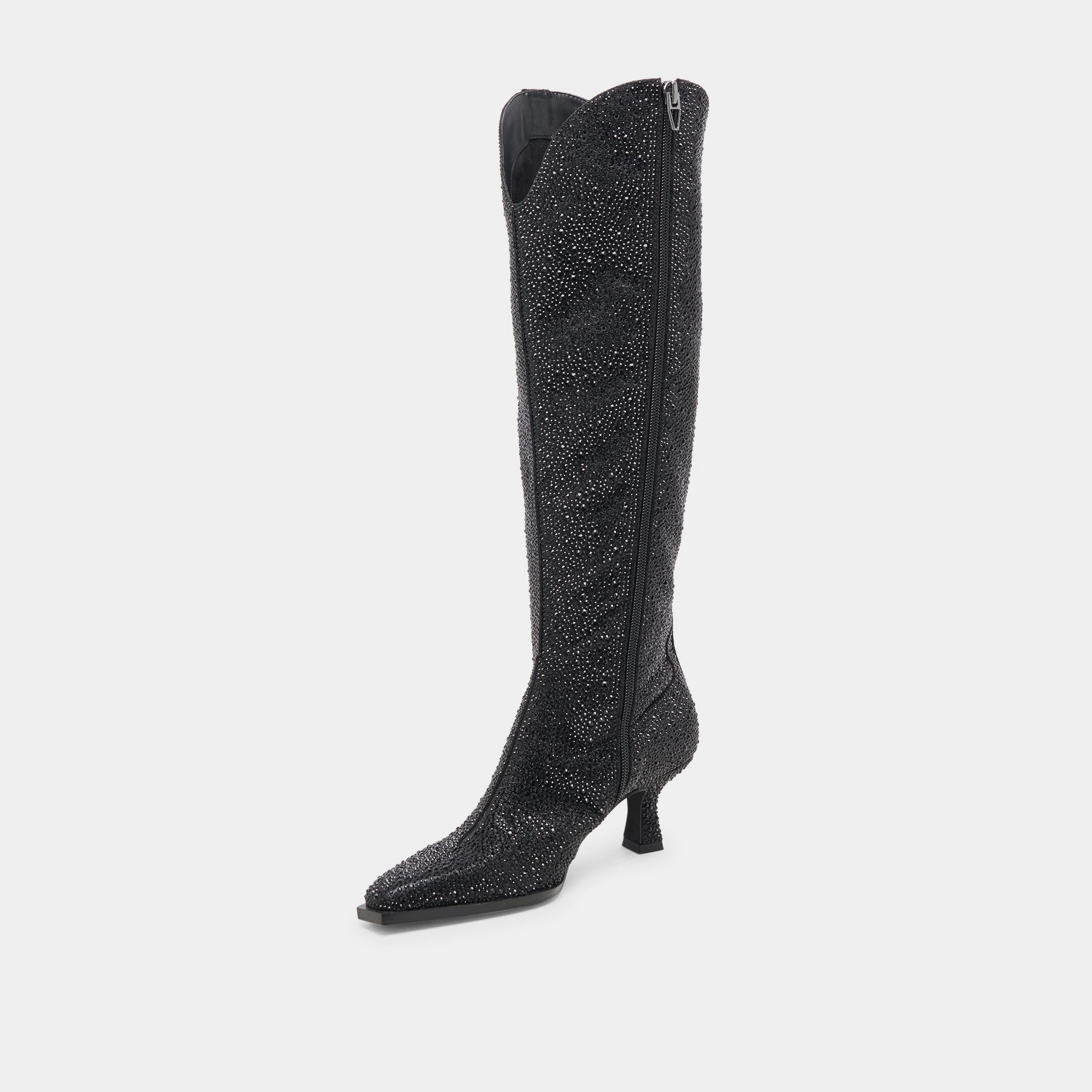 ARIANA CRYSTAL BOOTS BLACK METALLIC CRYSTAL