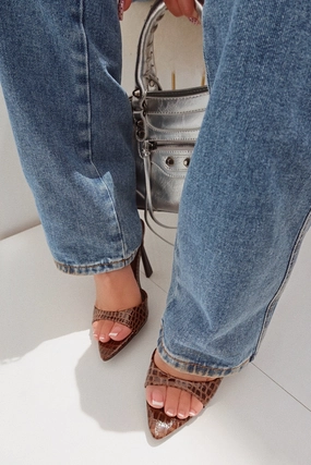 Azani Mary Jane Strap Heels - Brown