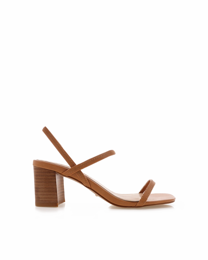 Balton Mule Heel - Sugar Brown / Natural