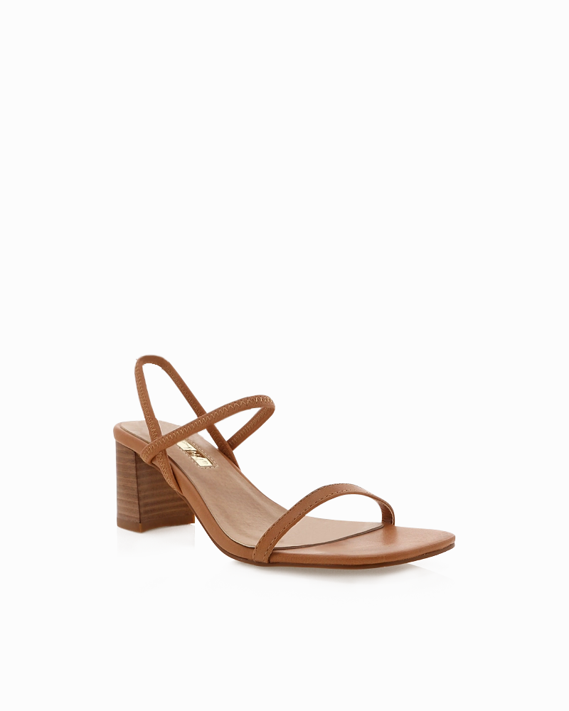 Balton Mule Heel - Sugar Brown / Natural