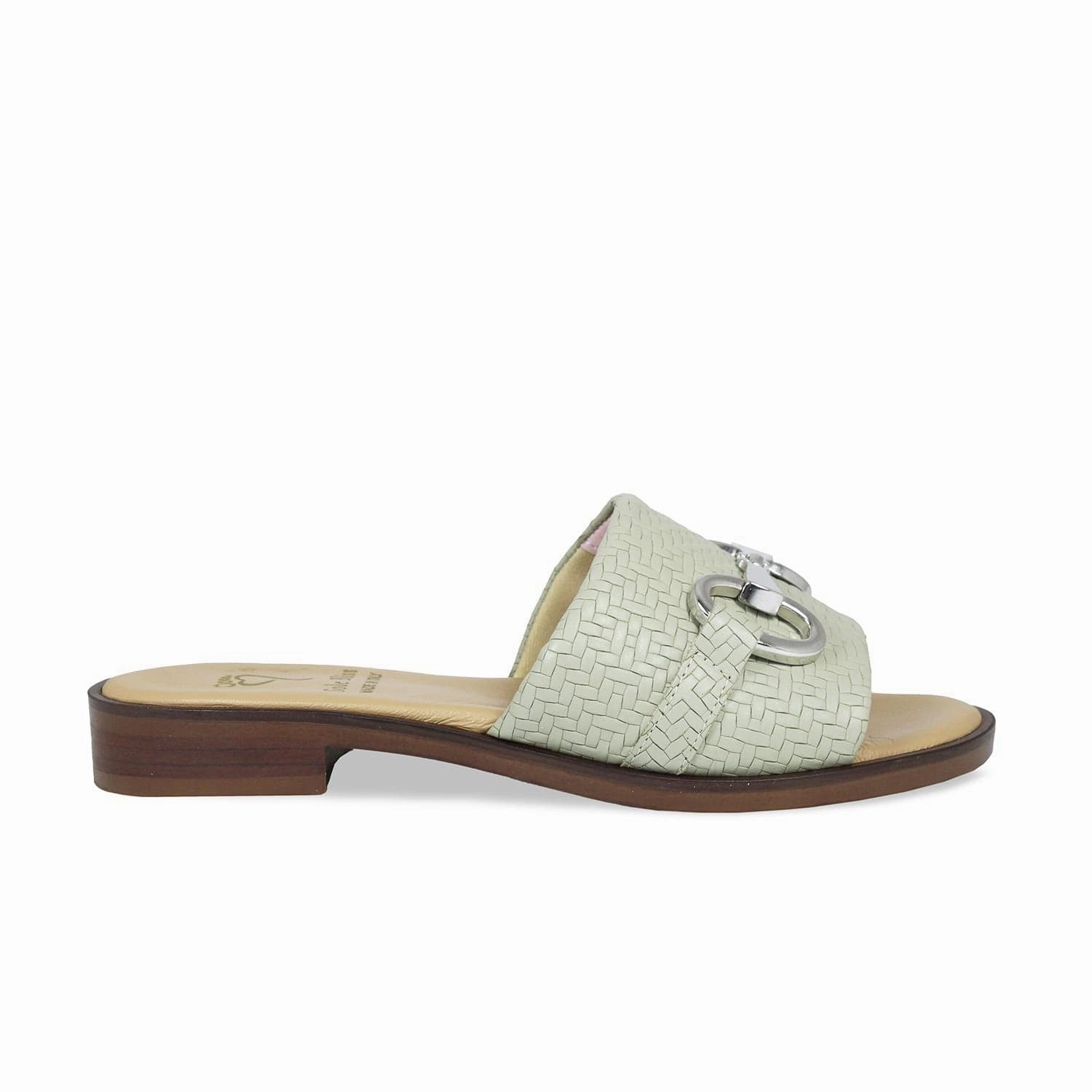 Bardot: Mint Weave Leather
