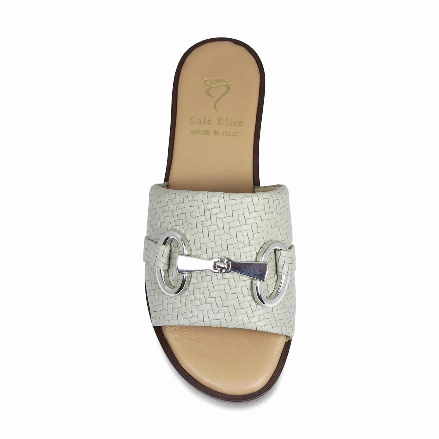Bardot: Mint Weave Leather
