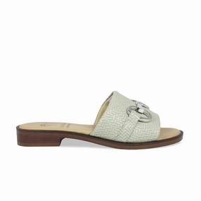 Bardot: Mint Weave Leather