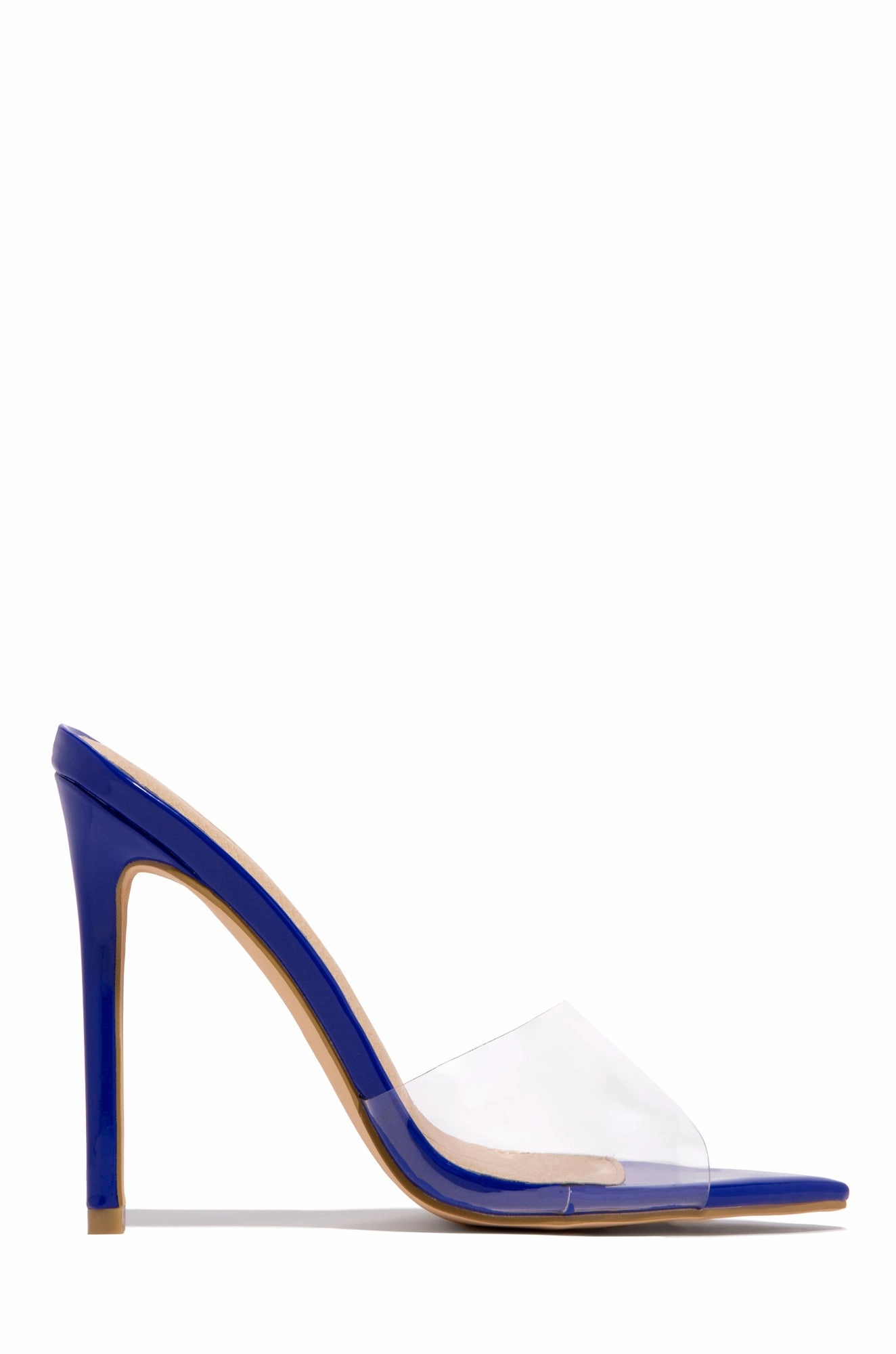 Beauty Blogger Clear Strap Heel Mules - Camel