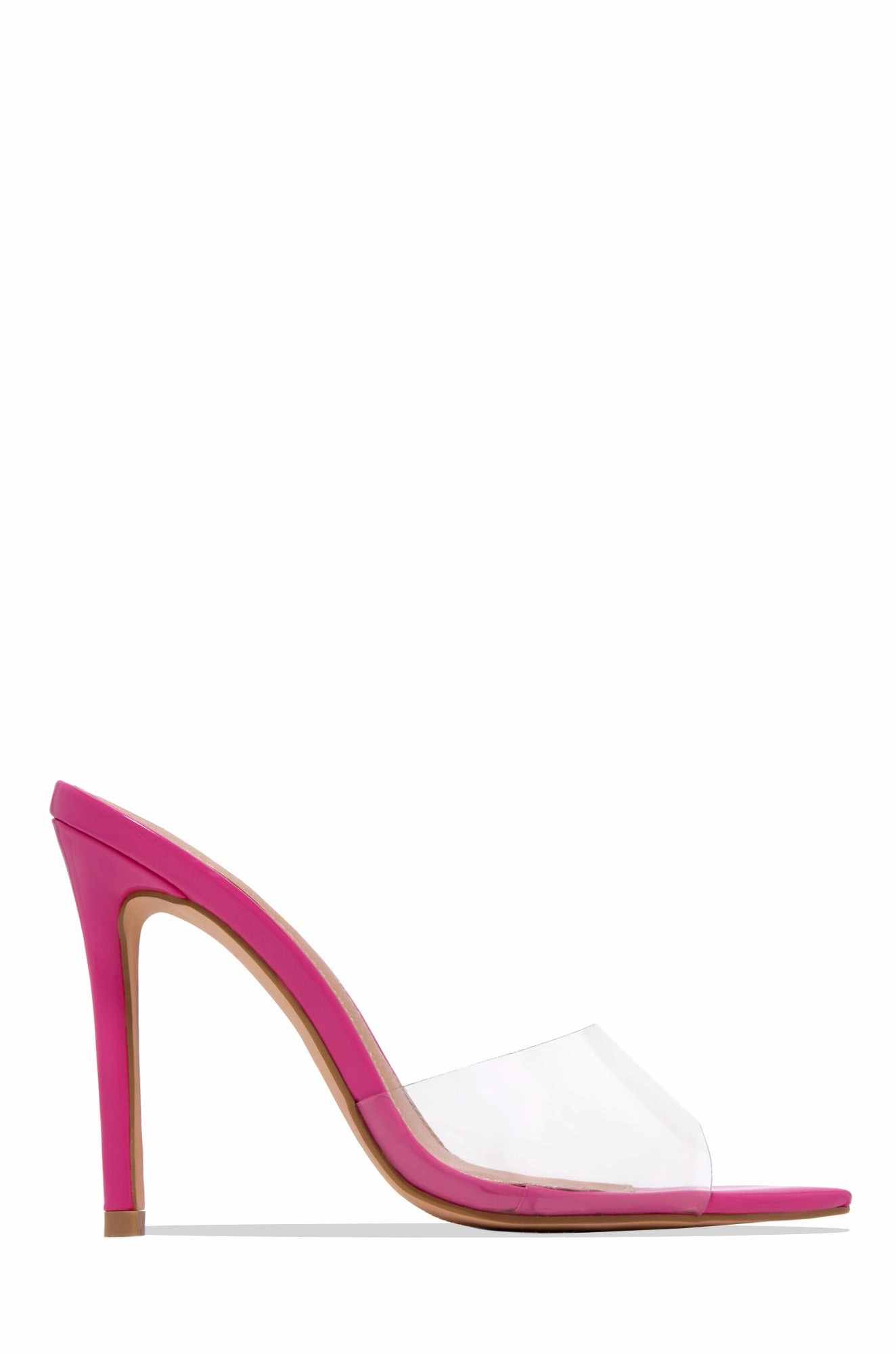Beauty Blogger Clear Strap Heel Mules - White