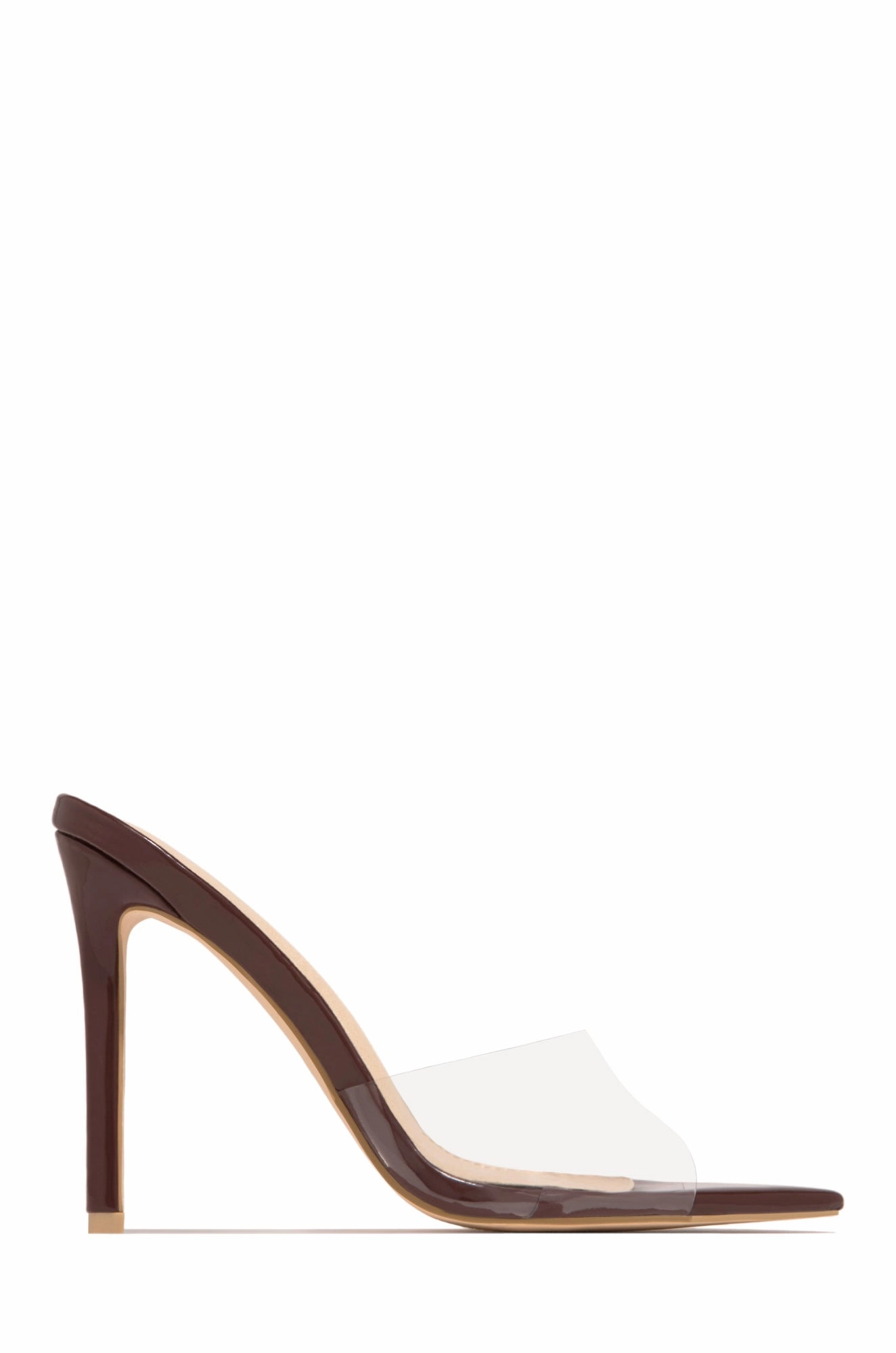 Beauty Blogger Clear Strap Heel Mules - White