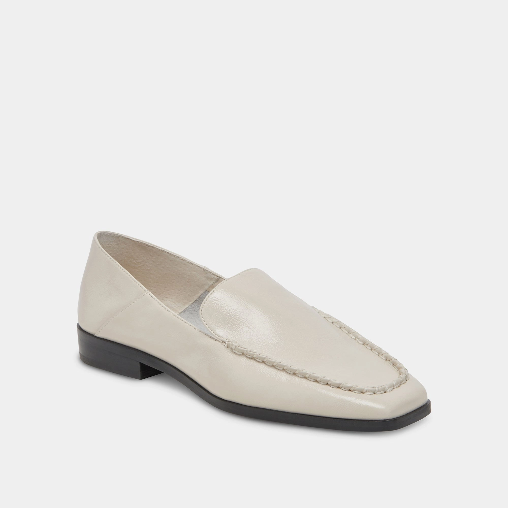 BENY FLATS IVORY CRINKLE PATENT - re:vita