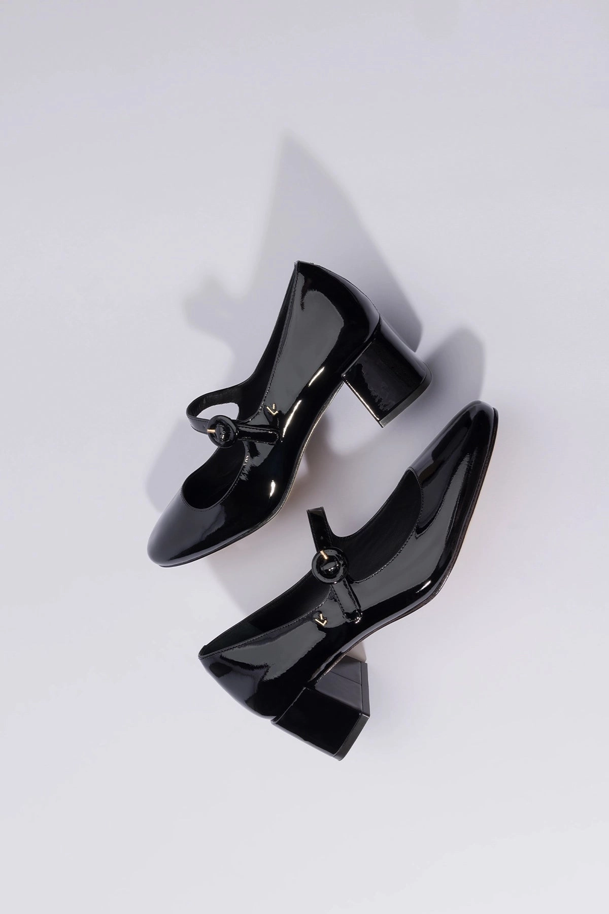 Blair Block Pump In Black Patent
