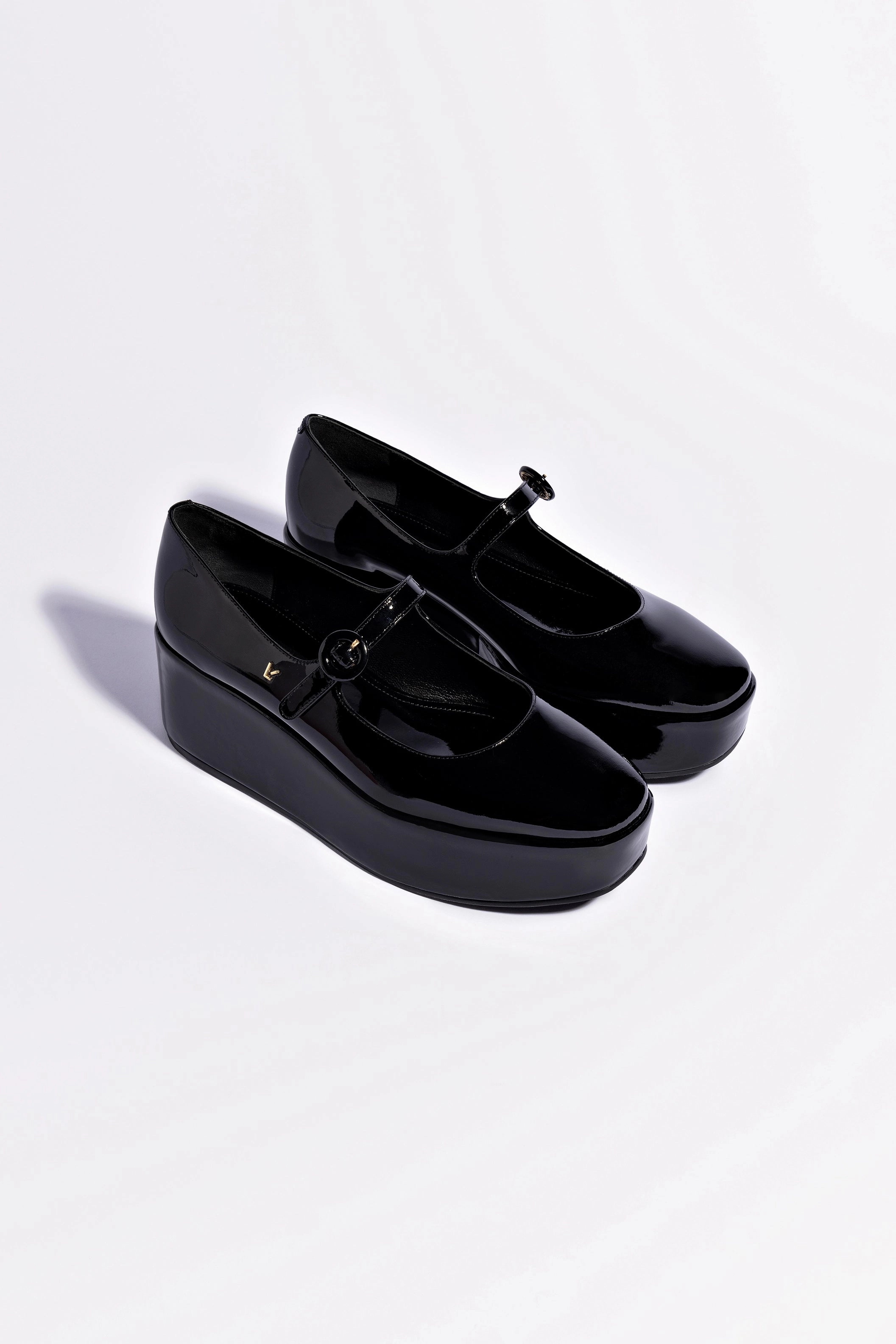 Blair Flatform In Black Patent Leather