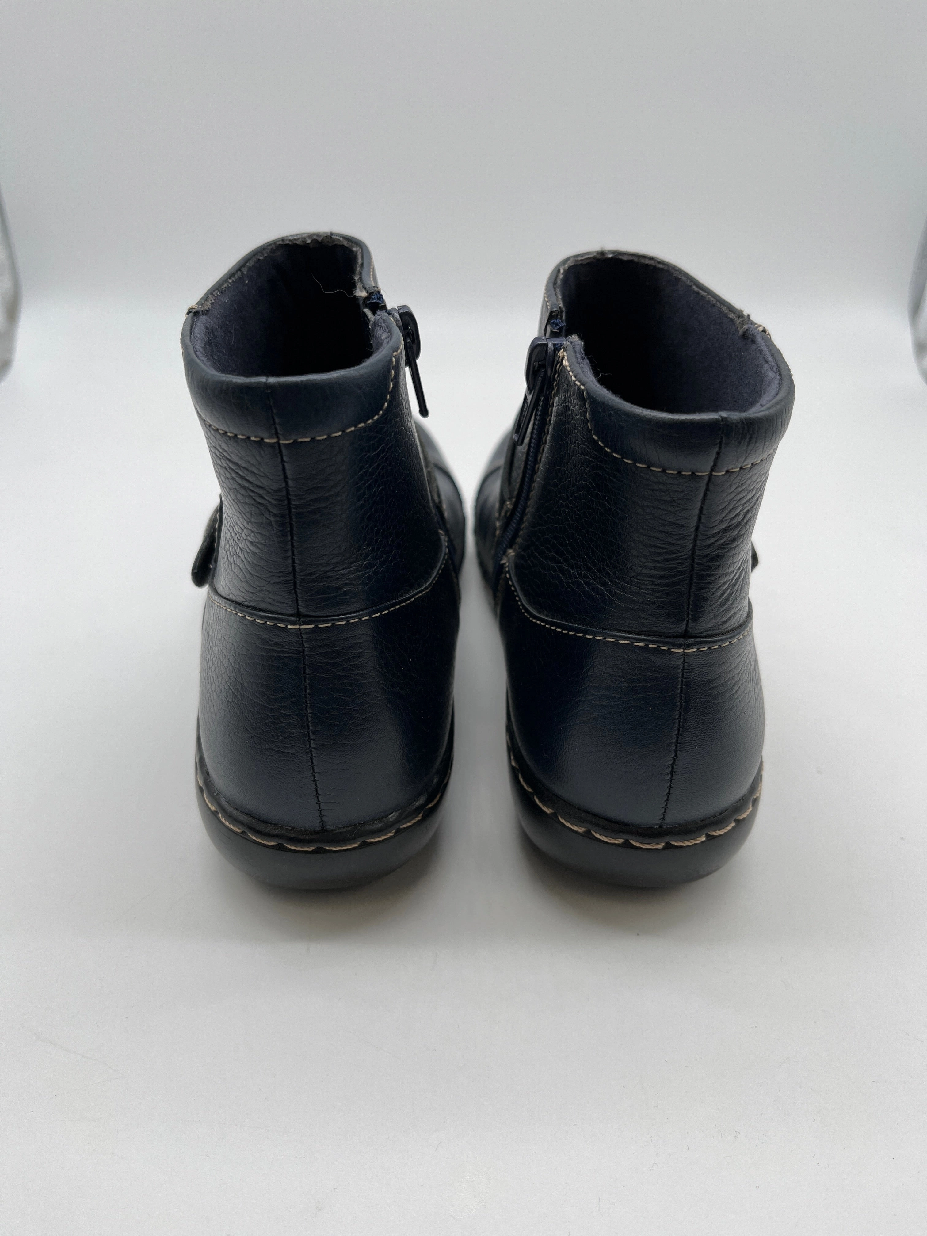 Boots Ankle Flats By Clarks In Blue, Size: 7.5