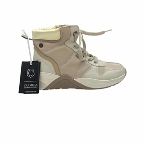 Boots Ankle Flats By Clothes Mentor In Cream, Size:7.5