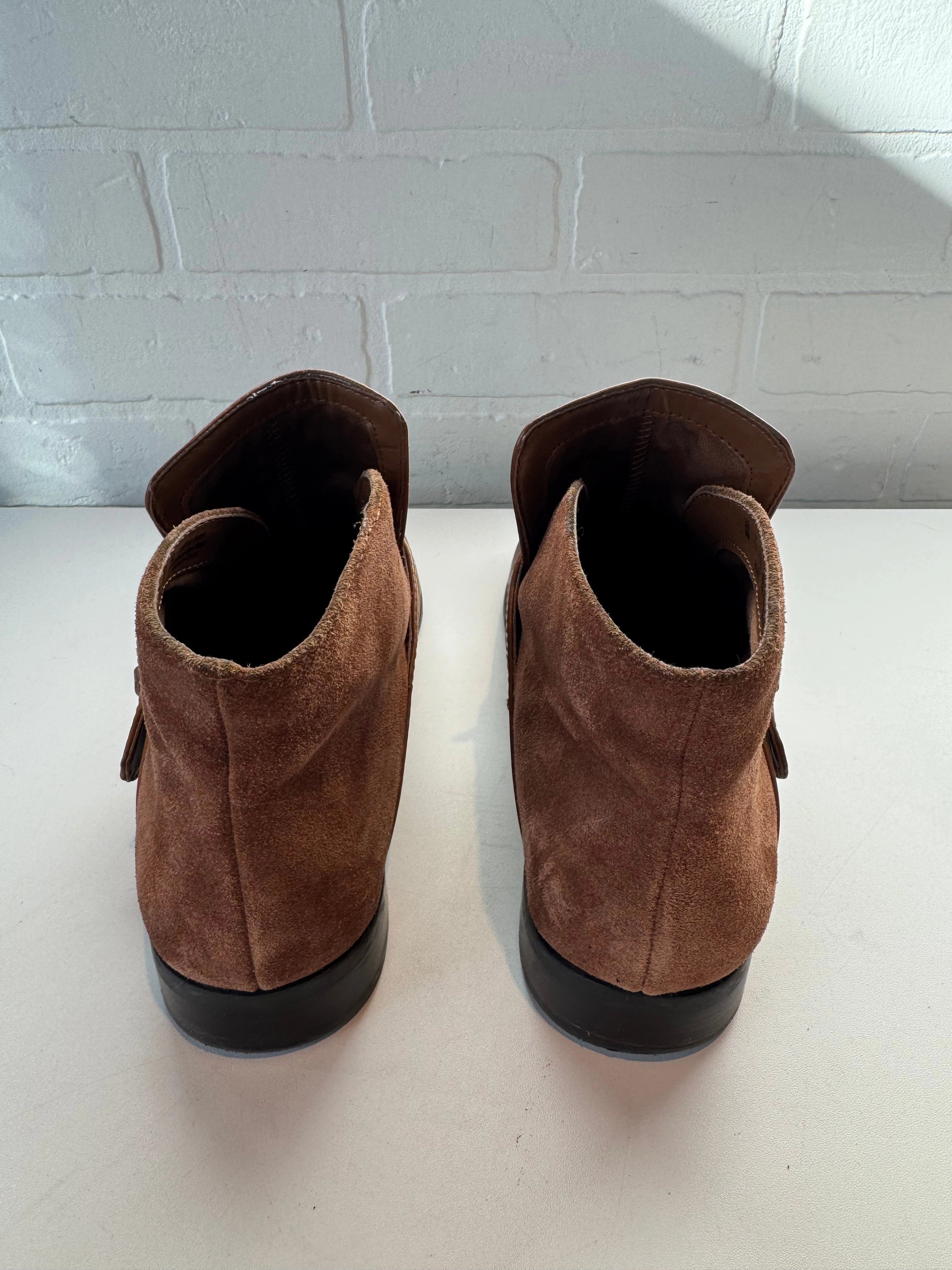 Boots Ankle Flats By Franco Sarto In Brown, Size: 9