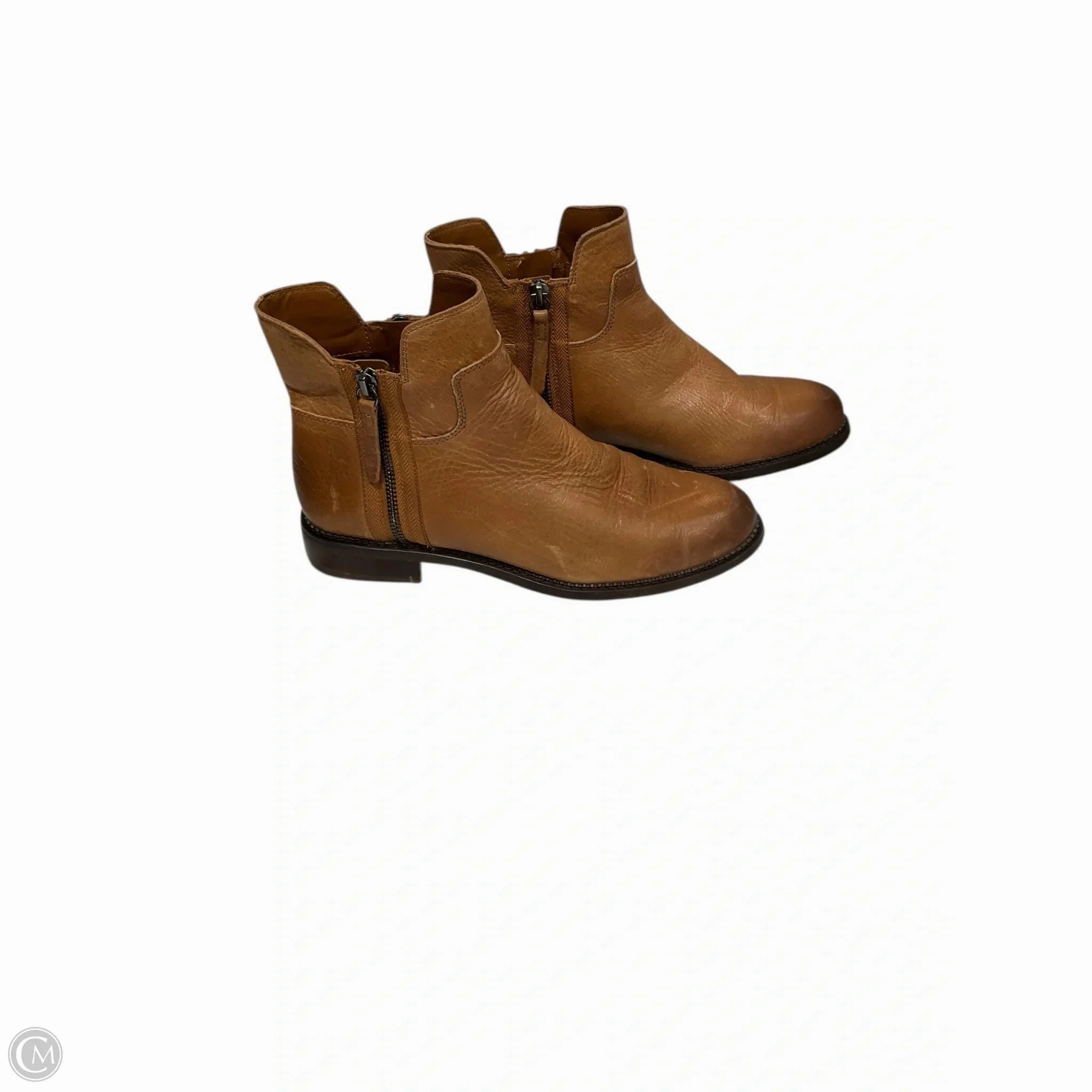 Boots Ankle Flats By Franco Sarto In Tan, Size: 9