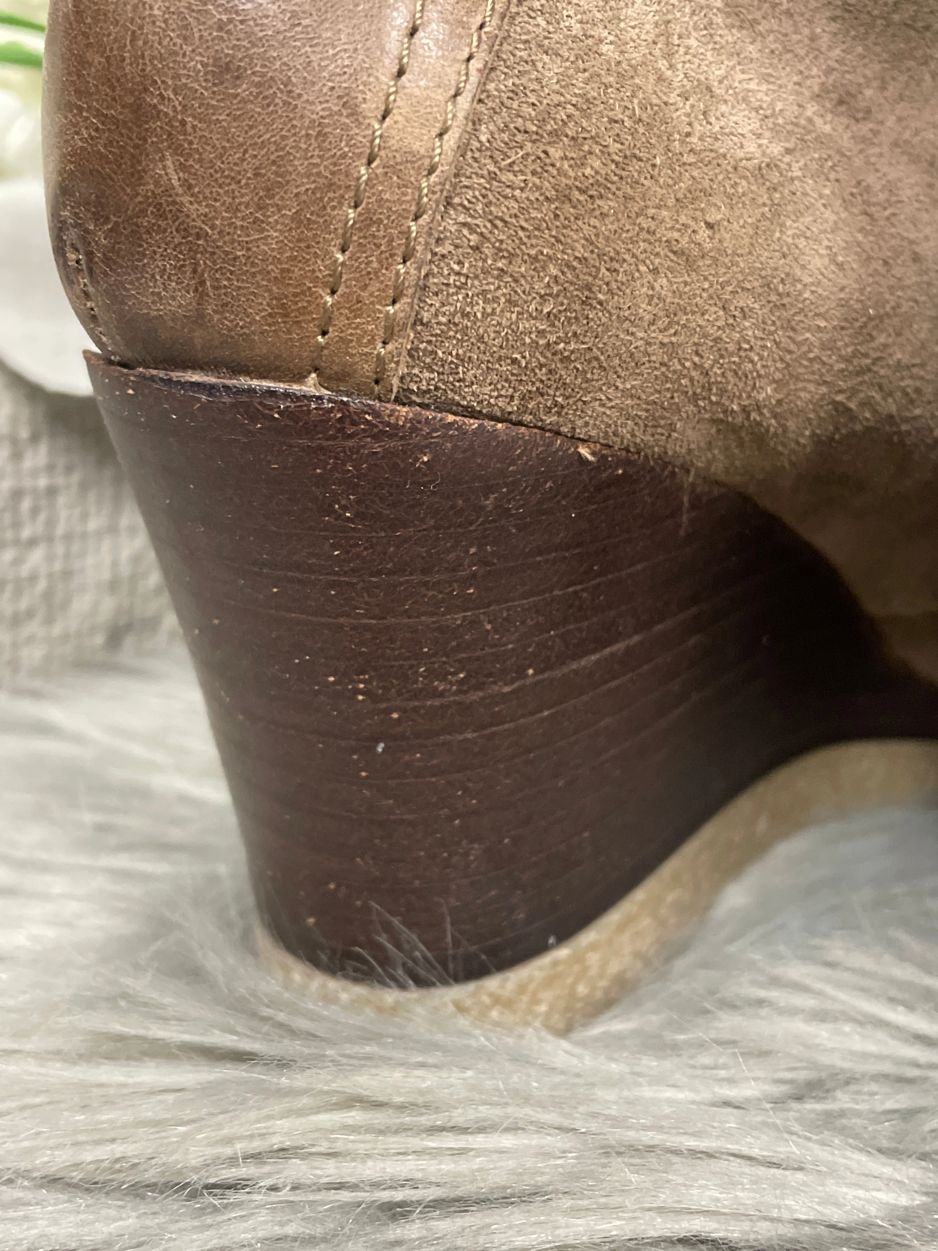 Boots Ankle Heels By Aquatalia In Brown, Size: 7.5
