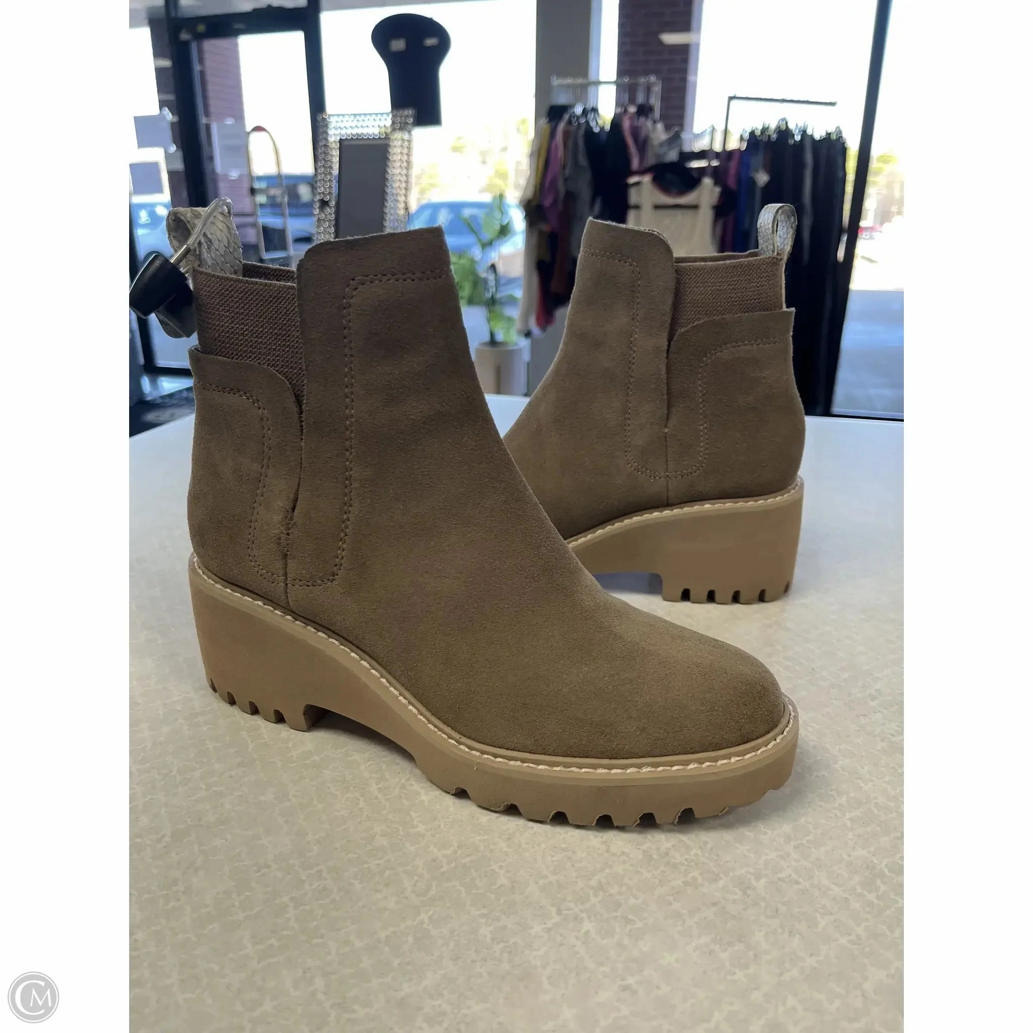 Boots Ankle Heels By Dolce Vita In Tan, Size: 7