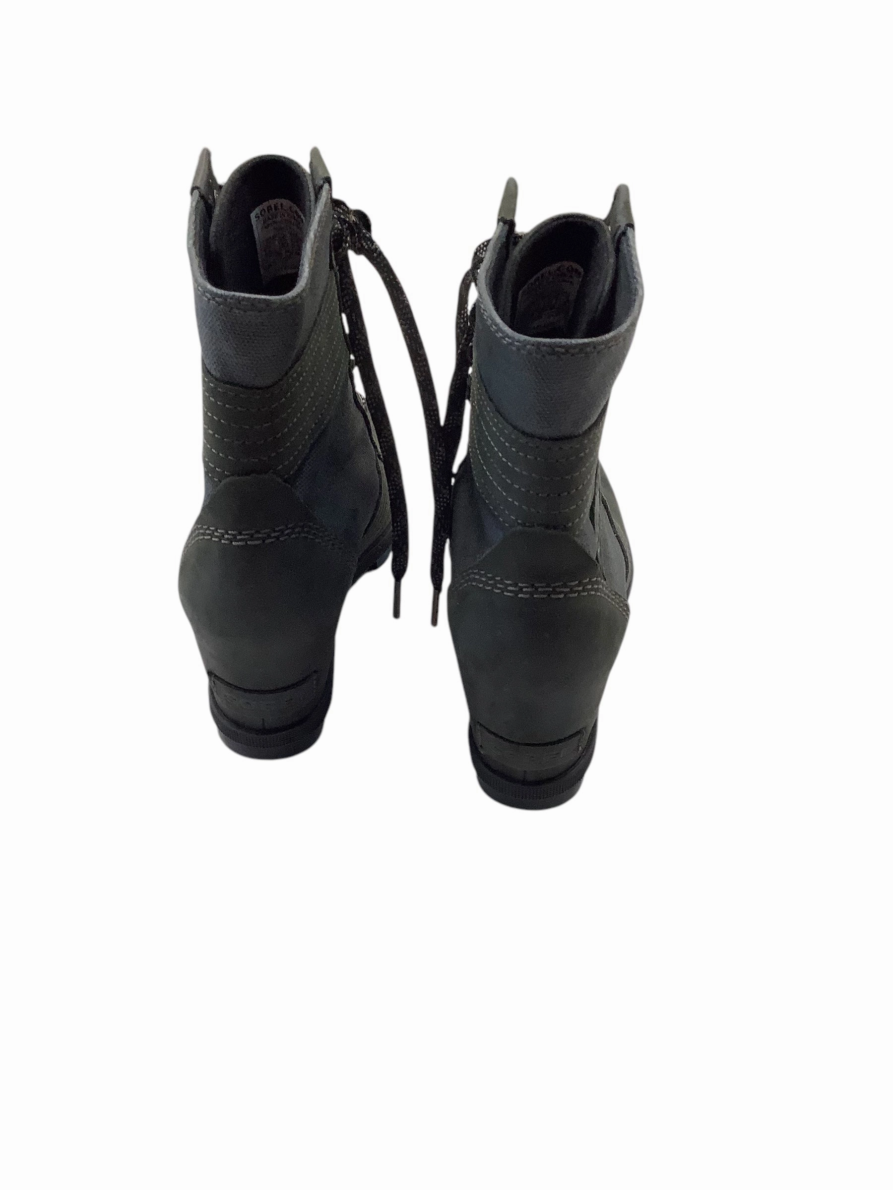 Boots Ankle Heels By Sorel In Black, Size: 6.5