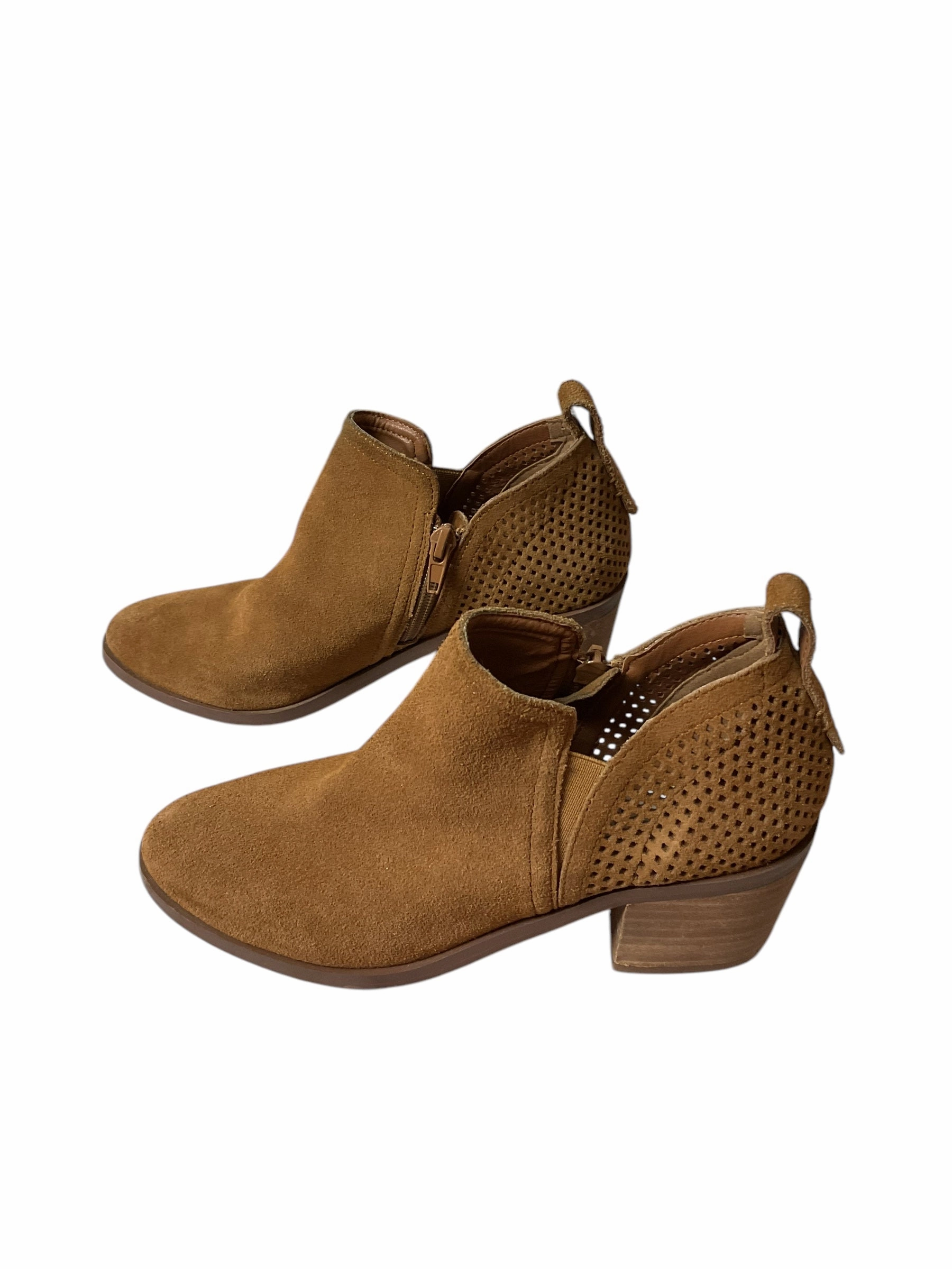 Boots Ankle Heels By Steve Madden In Brown, Size: 6