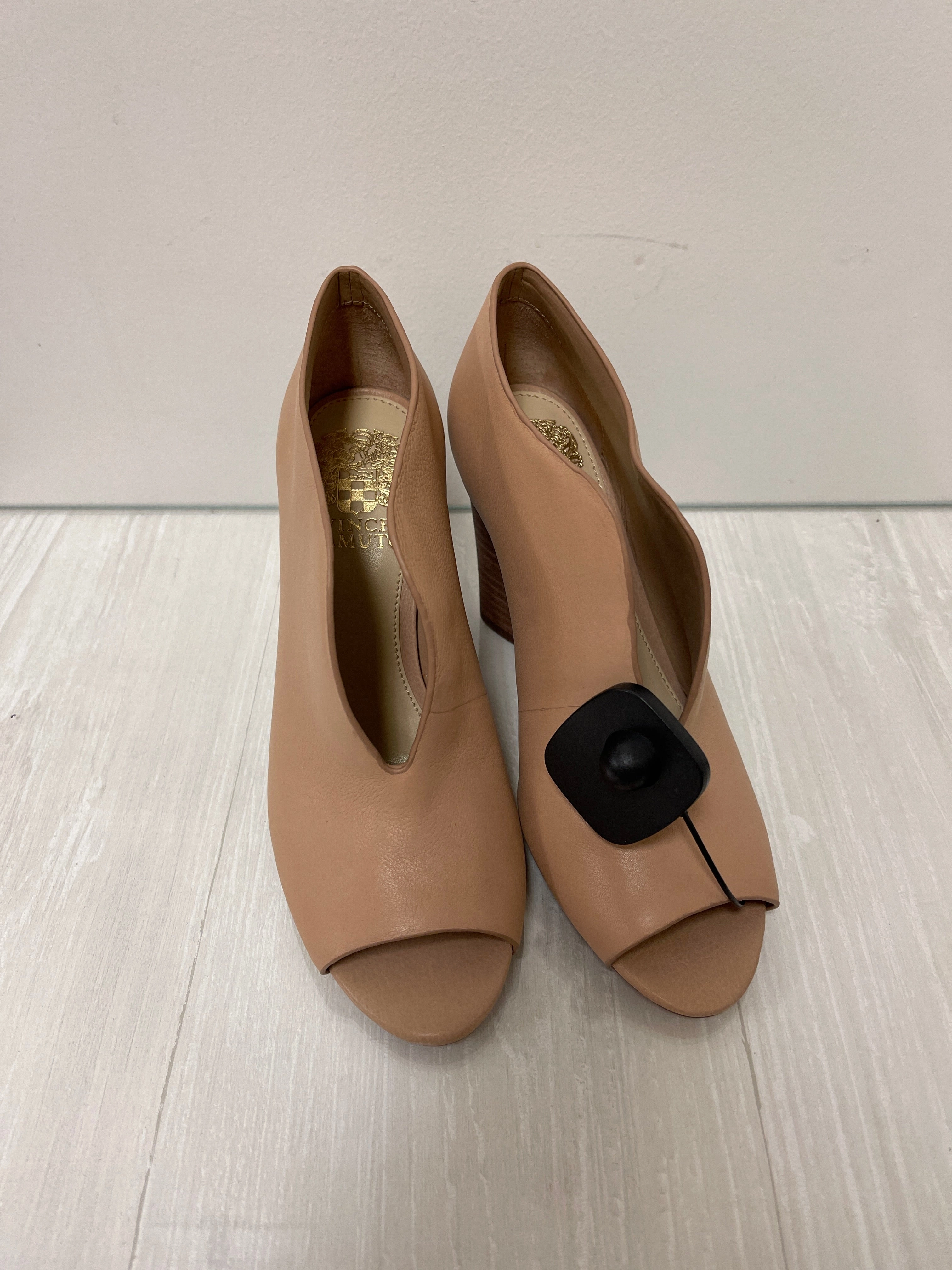 Boots Ankle Heels By Vince Camuto In Cream, Size: 6.5