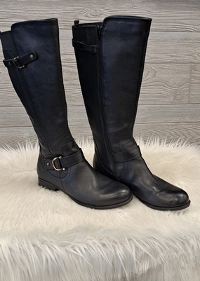 Boots Knee Flats By Clothes Mentor In Black, Size: 8.5