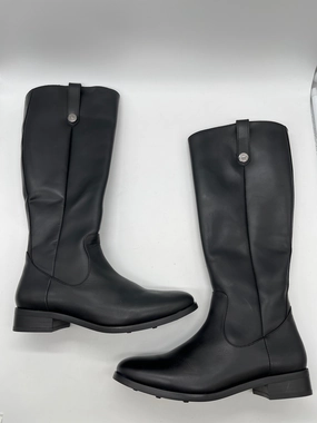 Boots Knee Flats By Clothes Mentor In Black, Size: 9