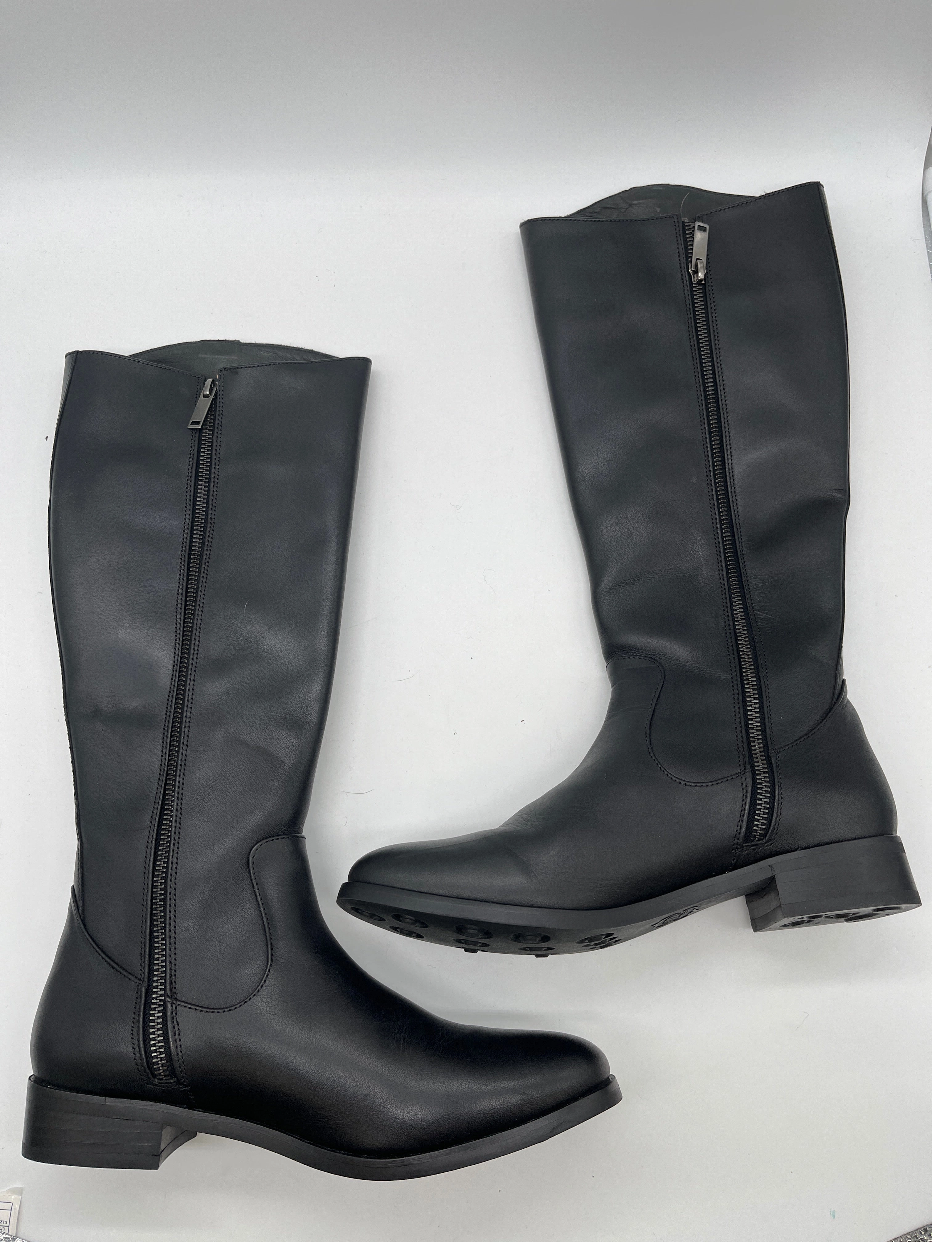 Boots Knee Flats By Clothes Mentor In Black, Size: 9
