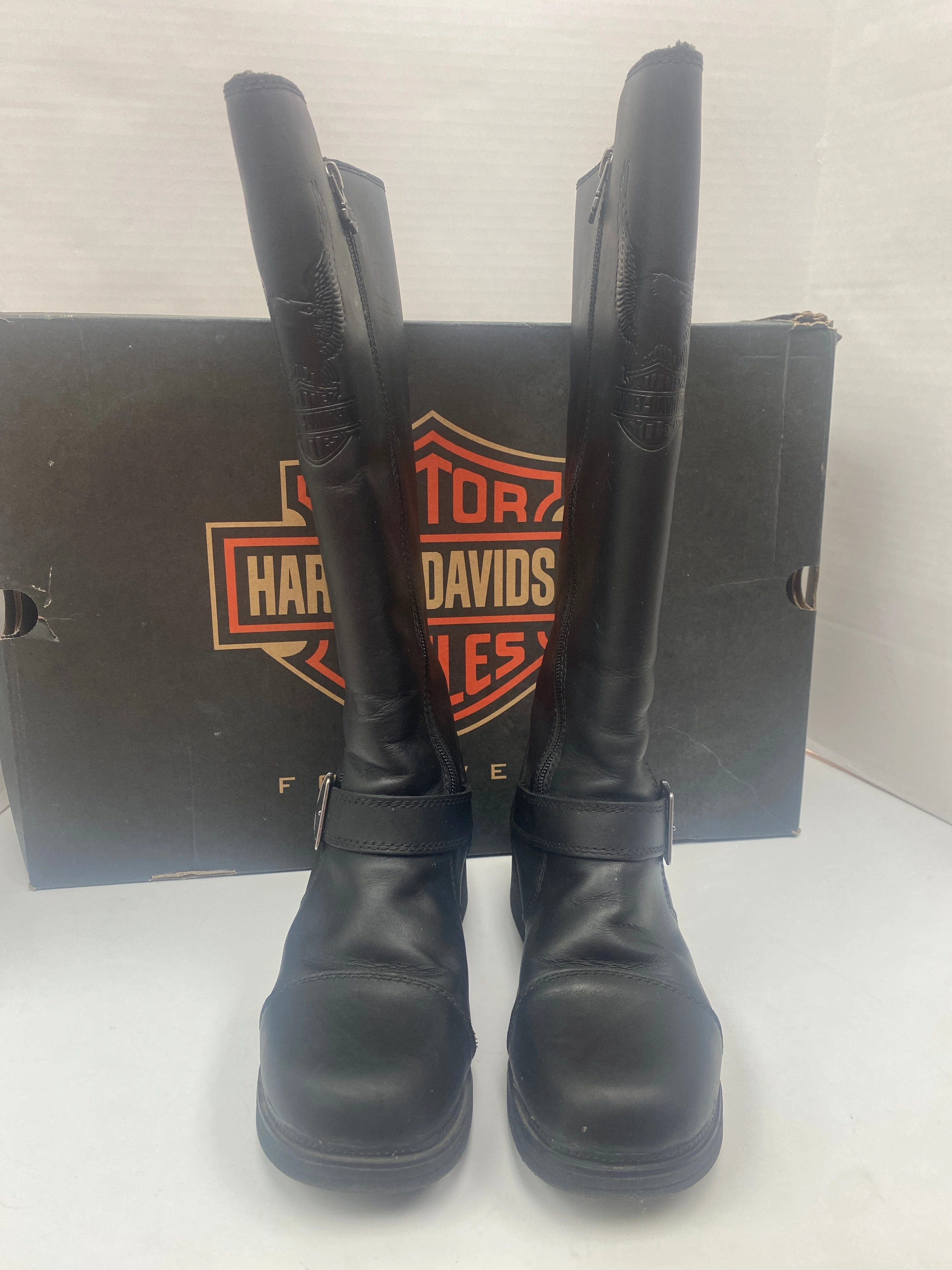 Boots Knee Flats By Harley Davidson In Black, Size: 8