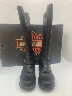Boots Knee Flats By Harley Davidson In Black, Size: 8