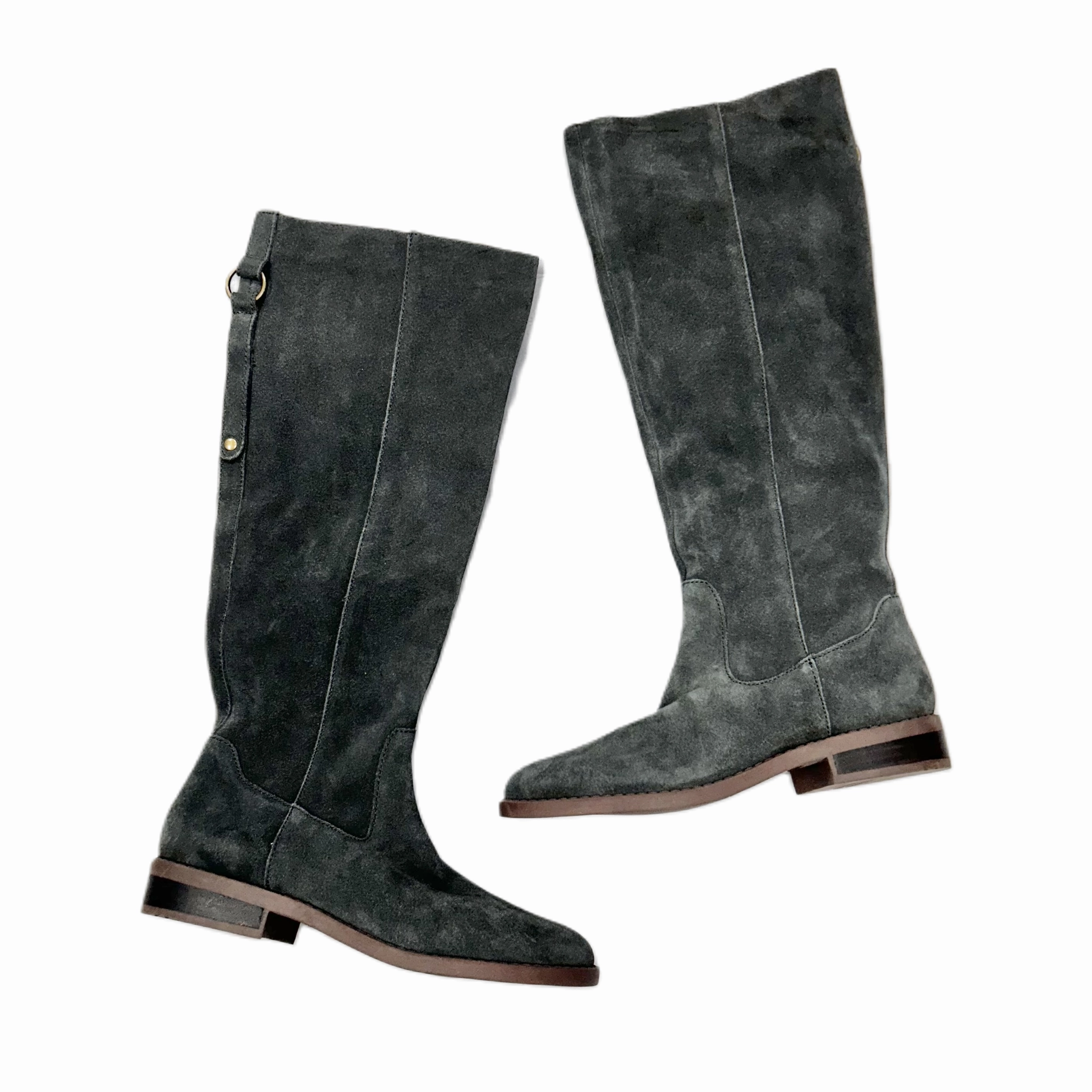Boots Knee Flats By Market & Spruce In Grey, Size: 6.5