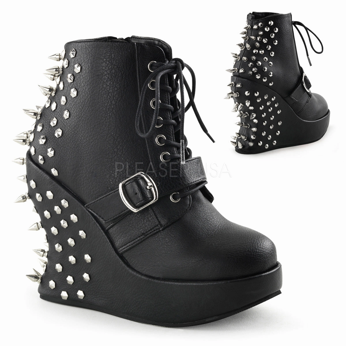 BRAVO-23  Black Vegan Leather