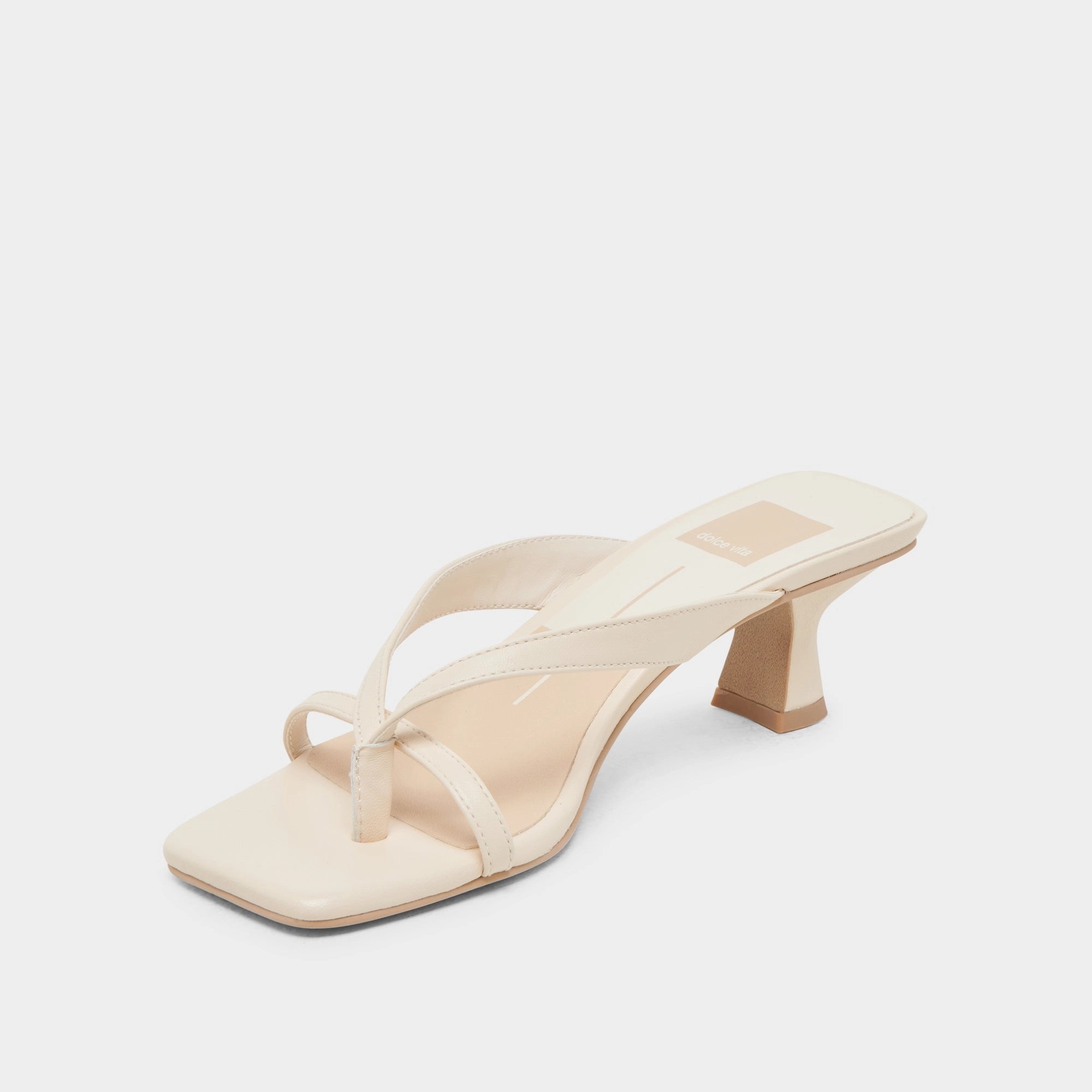 BREVEL HEELS BONE LEATHER