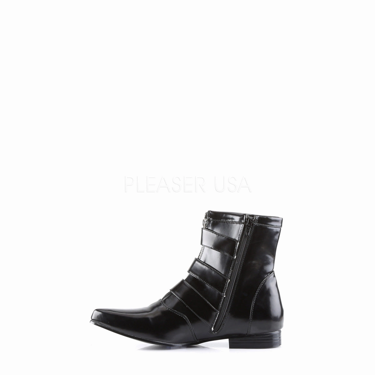 BROGUE-06  Black Nappa Vegan Leather