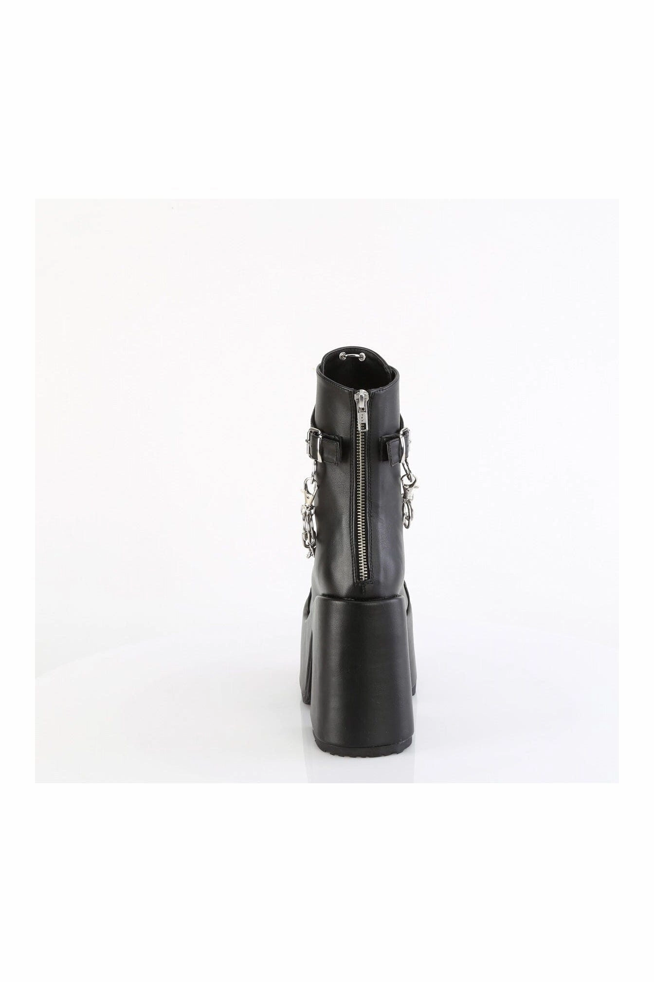 CAMEL-65 Black Vegan Leather Knee boot