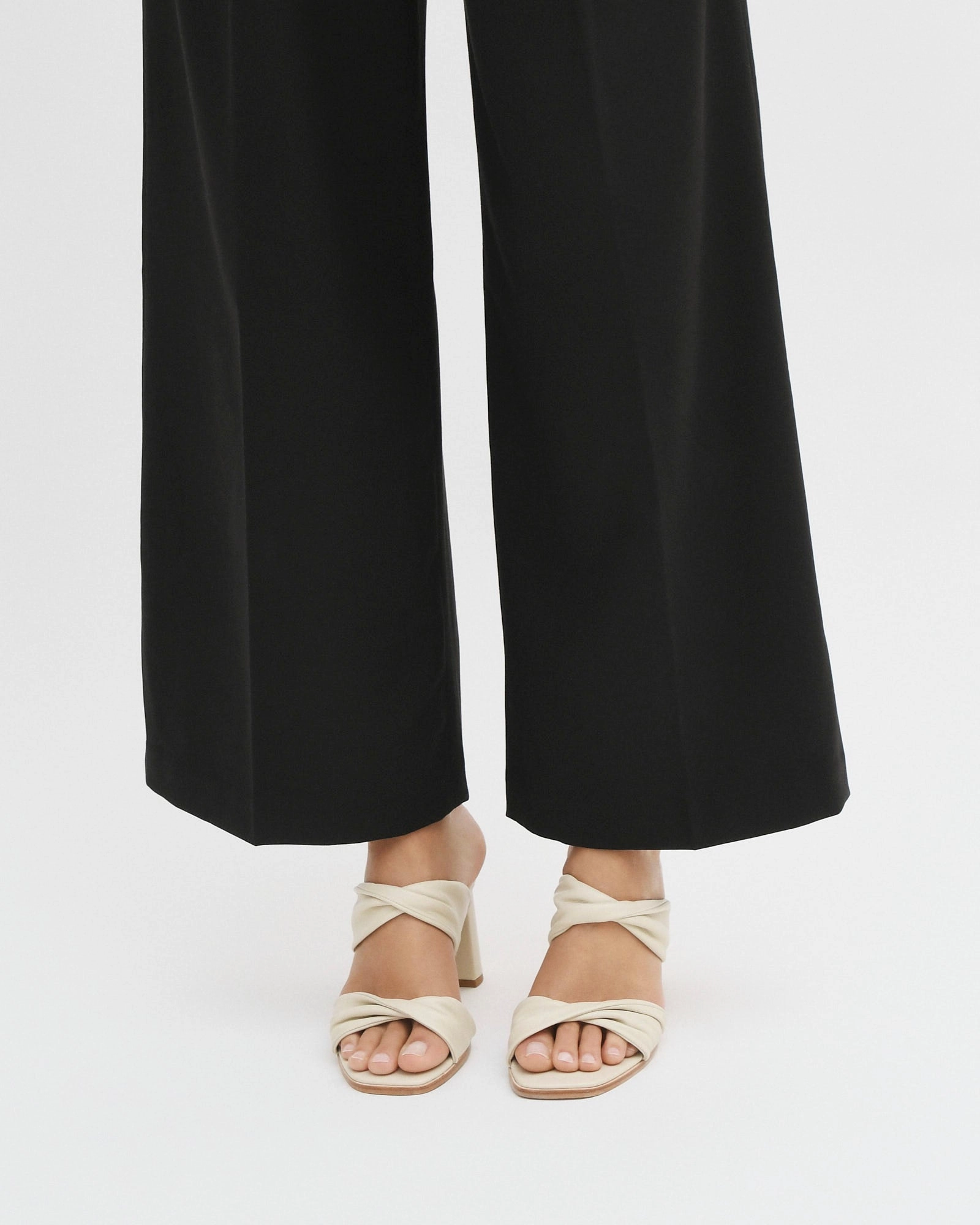 CAYLIE HIGH HEEL SANDALS BONE LEATHER