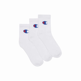 Champion 3pk C Logo Sport QTR Crew Socks