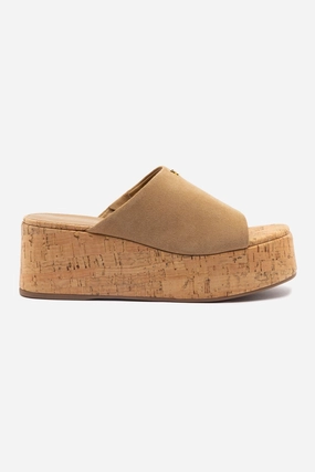 Charli Mule In Peanut Suede