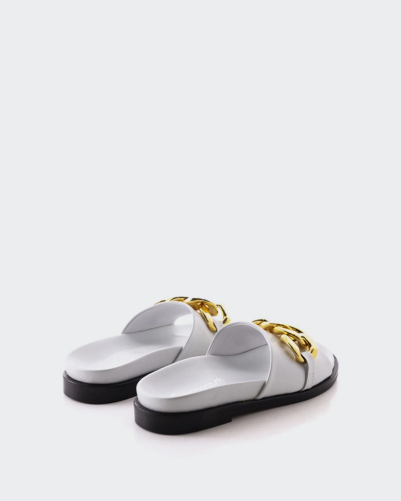 Cipriana White Leather
