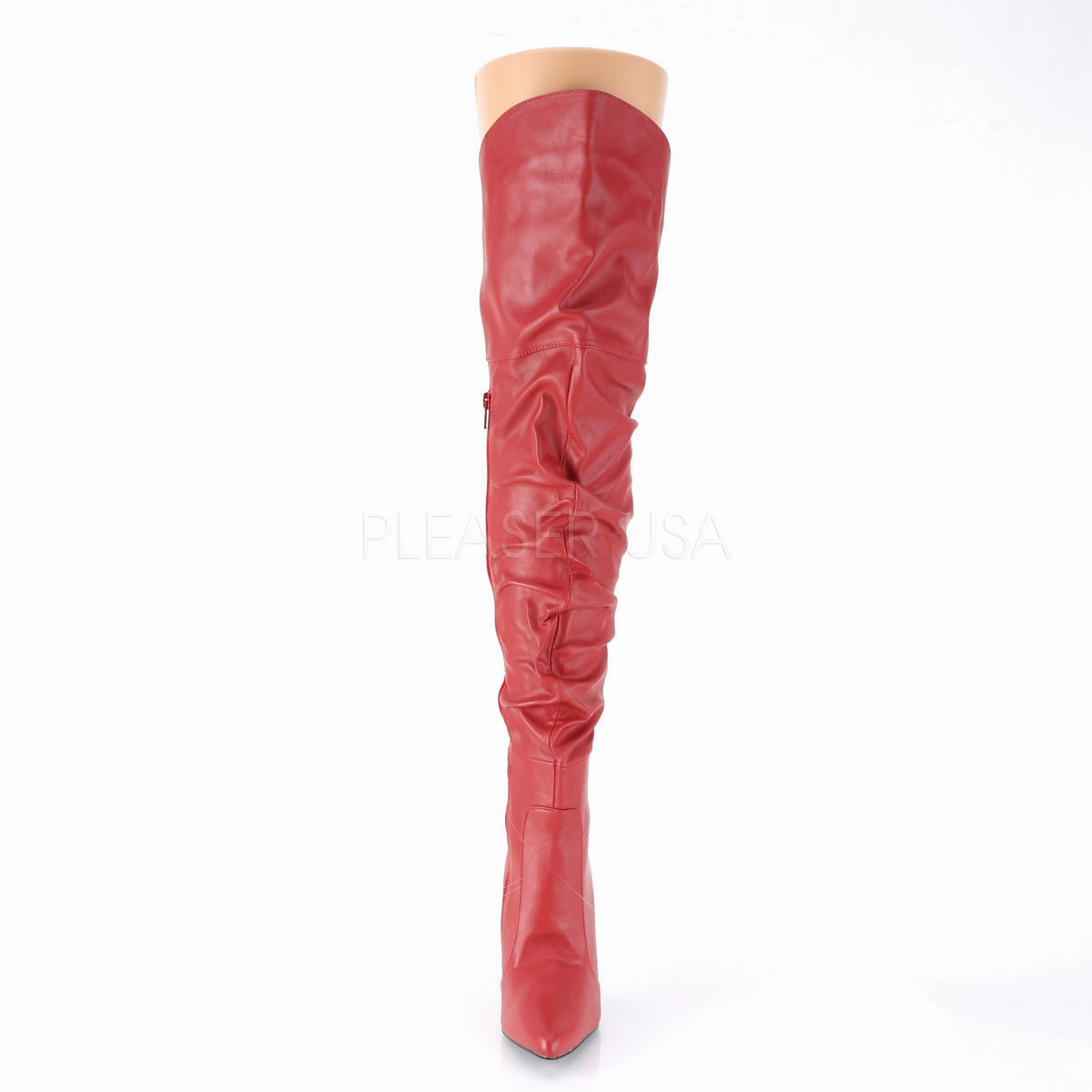 CLASSIQUE-3011  Red Faux Leather
