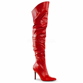CLASSIQUE-3011  Red Faux Leather