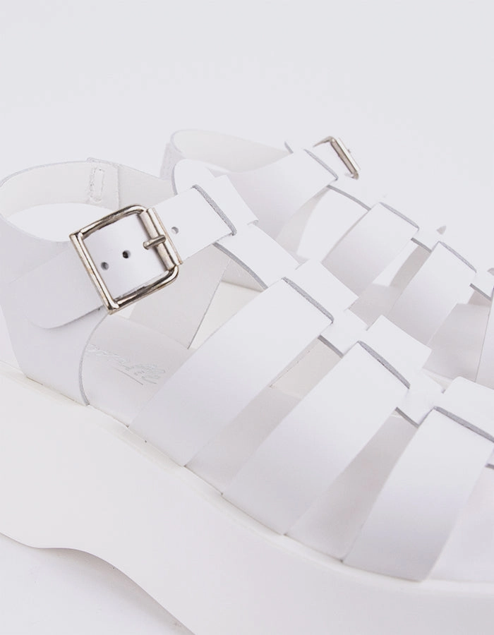 Confident White Leather