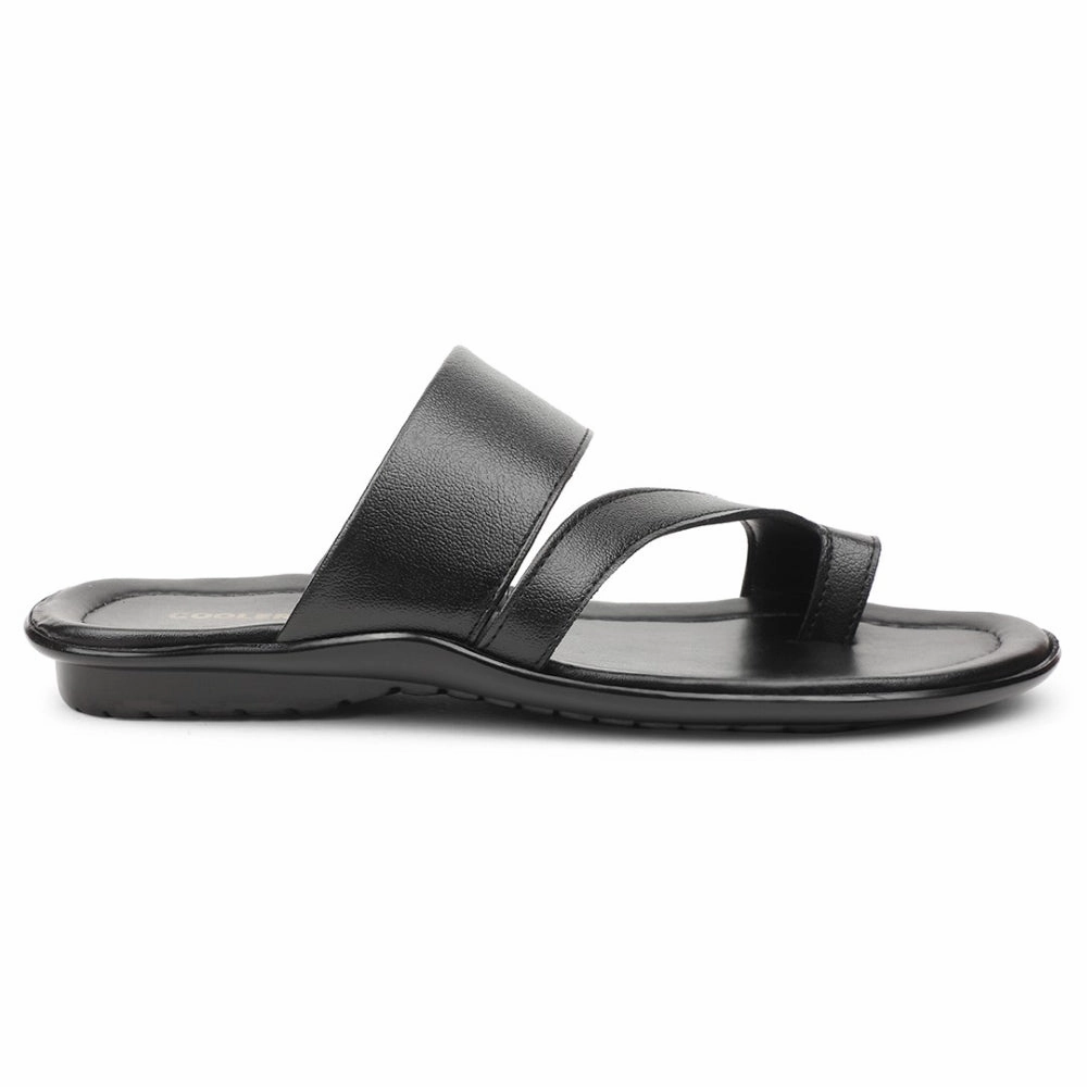 Coolers Black Casual Slipper For Men COOL99-701 By Liberty